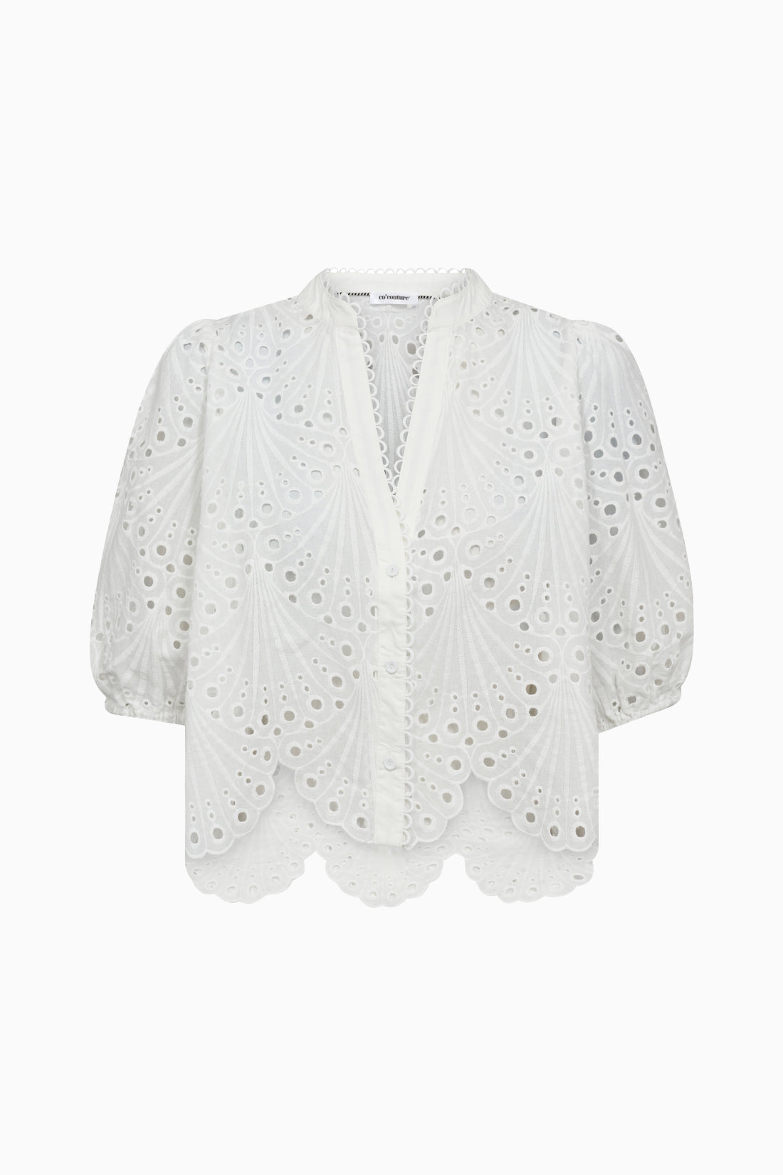 Naya Anglaise SS Shirt - White