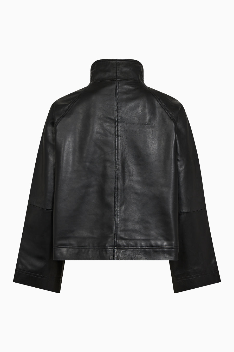  Phoebe Leather Box Jacket - Black - RUM Amsterdam