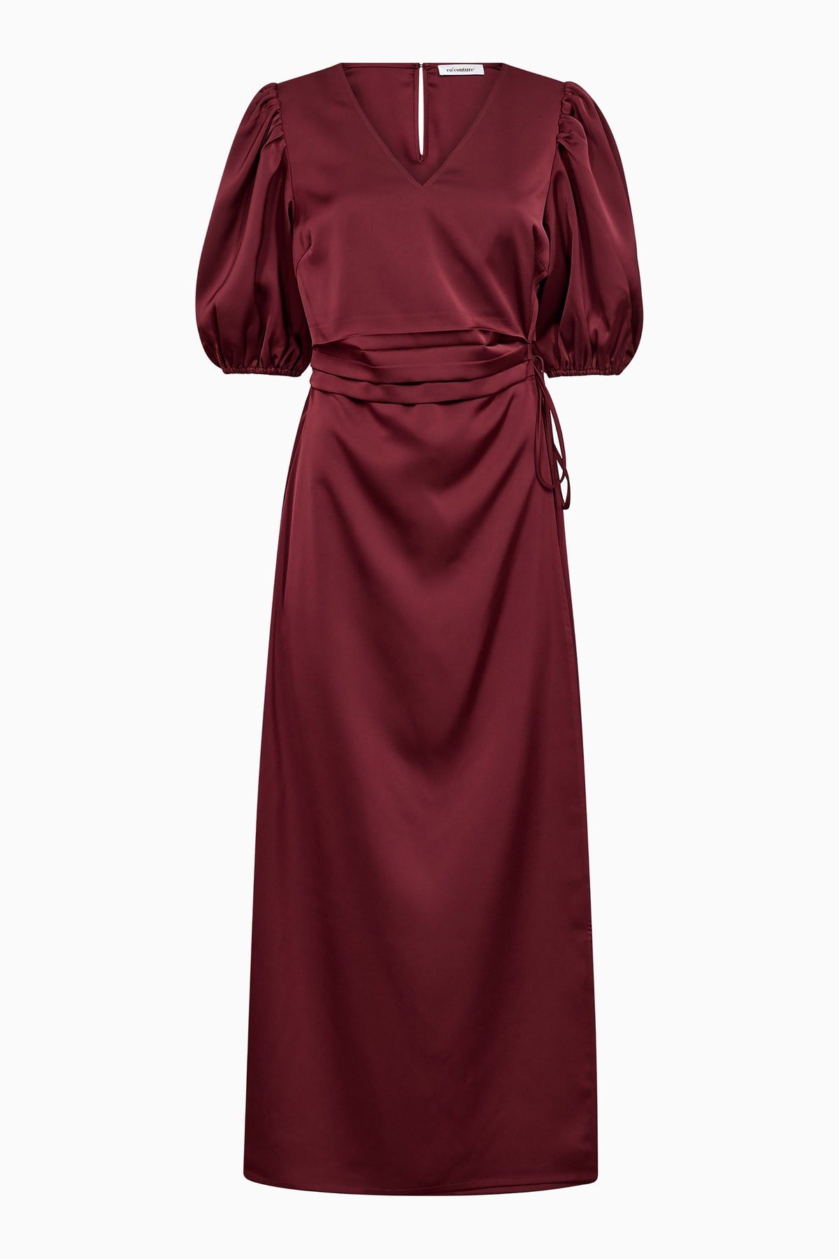 Safira Wrap Dress - Wine Red