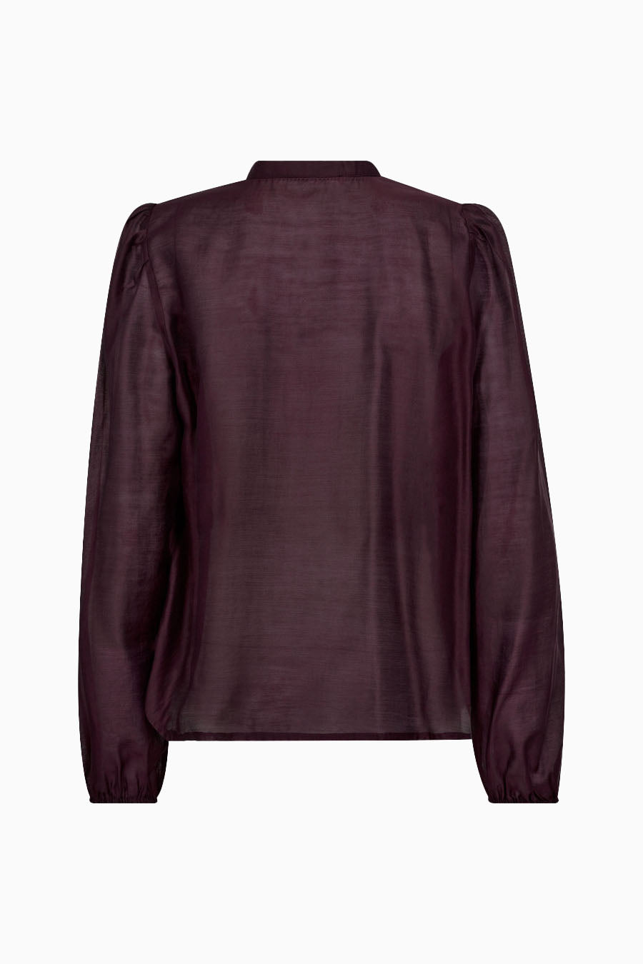 Taffy Smock V-Shirt - Wine Red