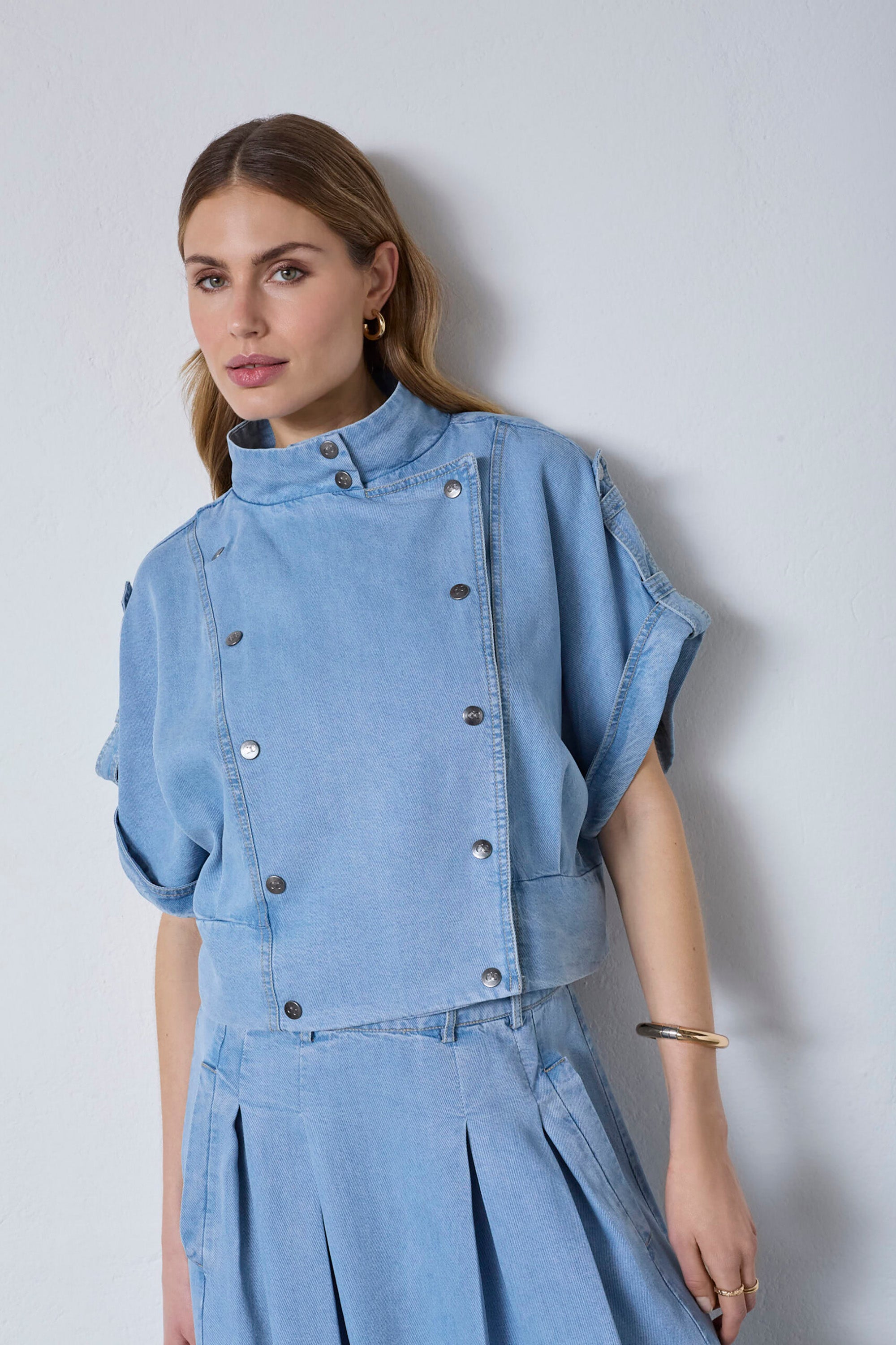 Tilly Vest - Fade Denim