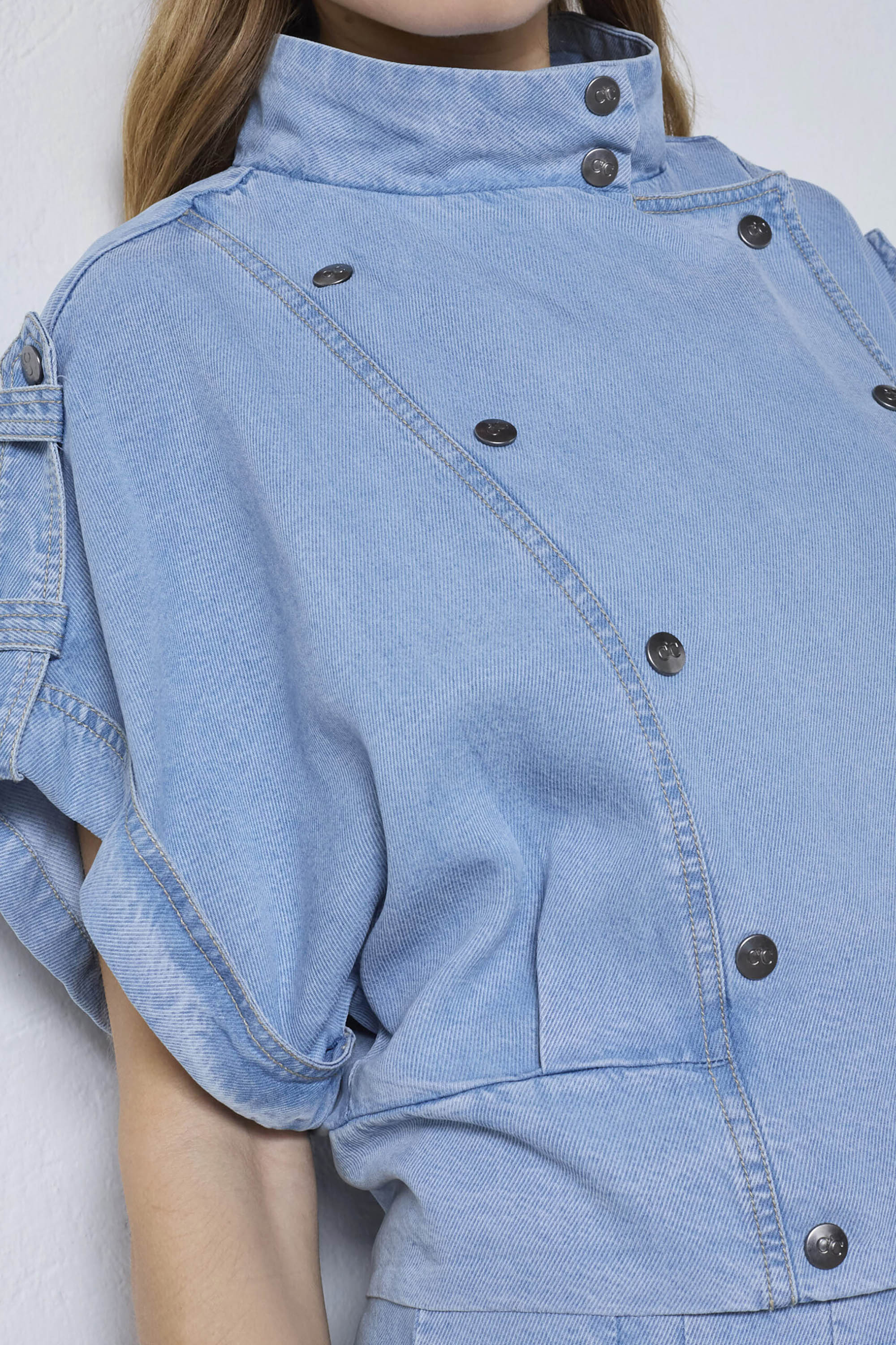 Tilly Vest - Fade Denim