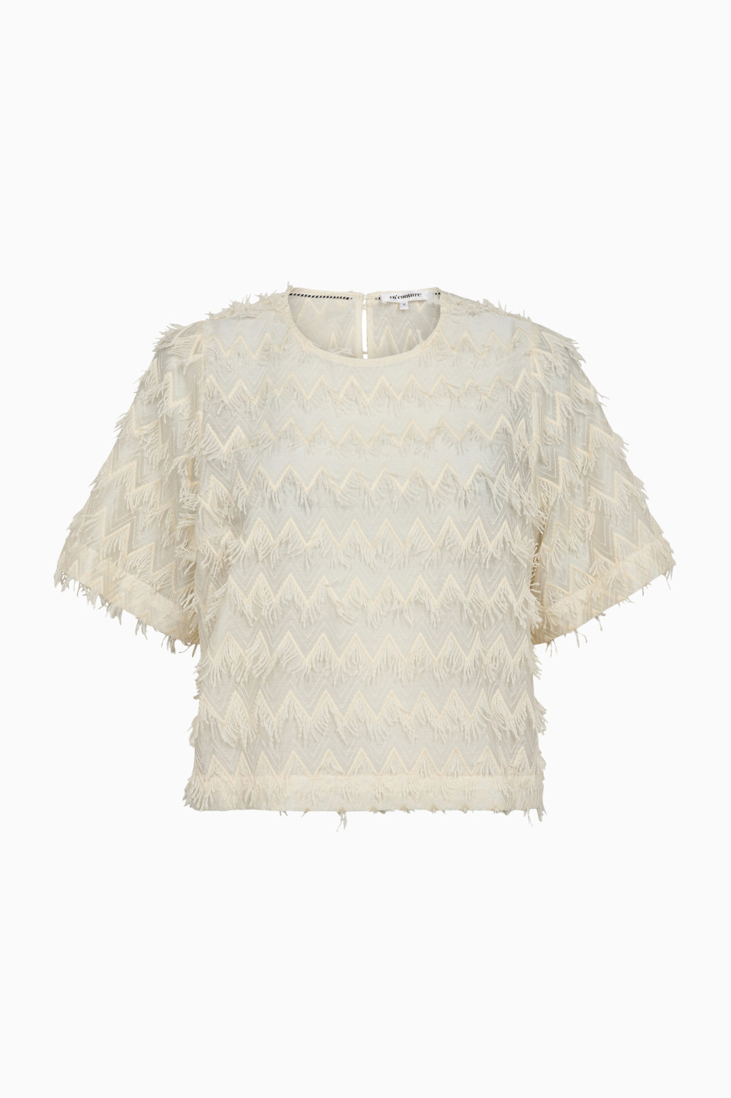 Triangle SS Blouse - Off White