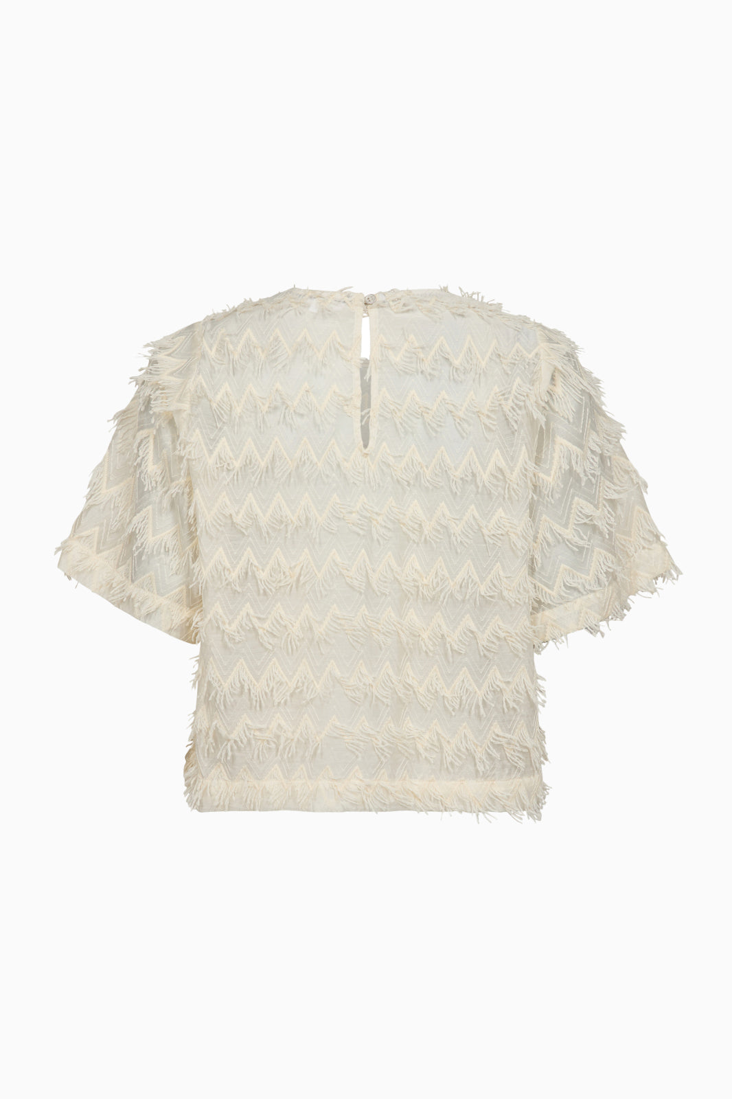 Triangle SS Blouse - Off White