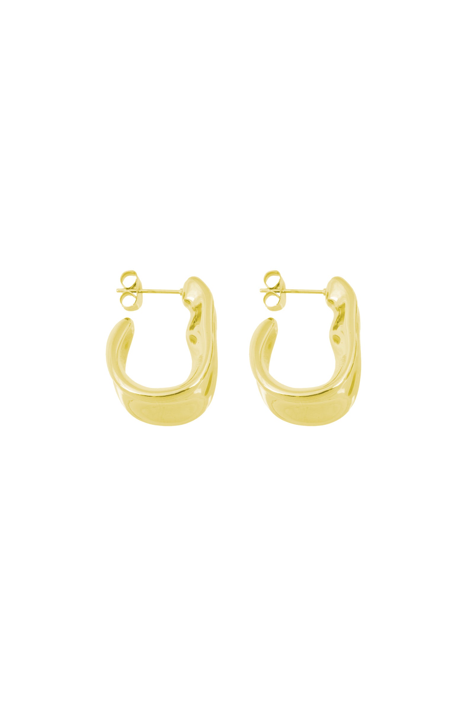 Dent Earrings - Gold