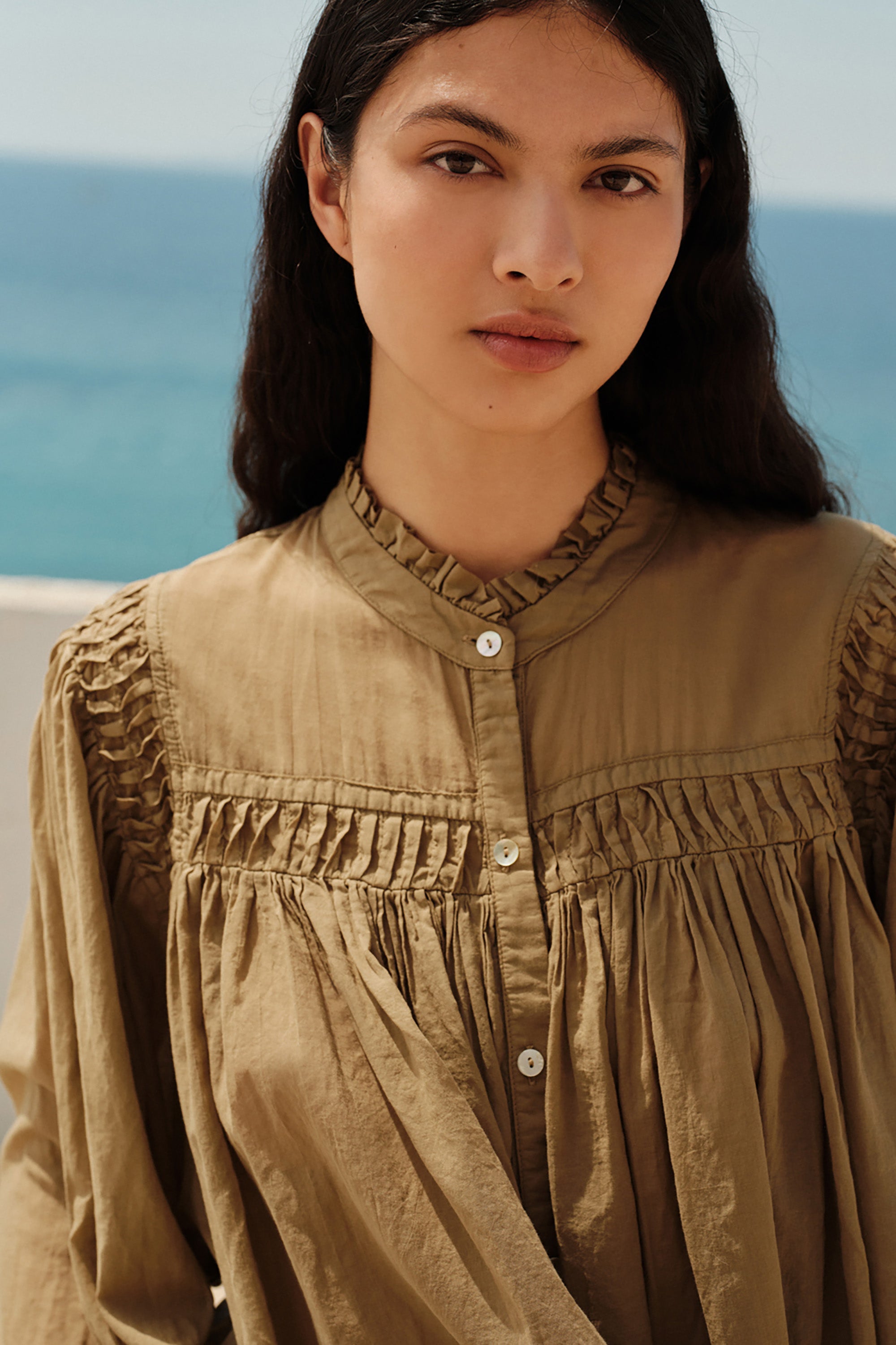 Bloom Blouse - Khaki