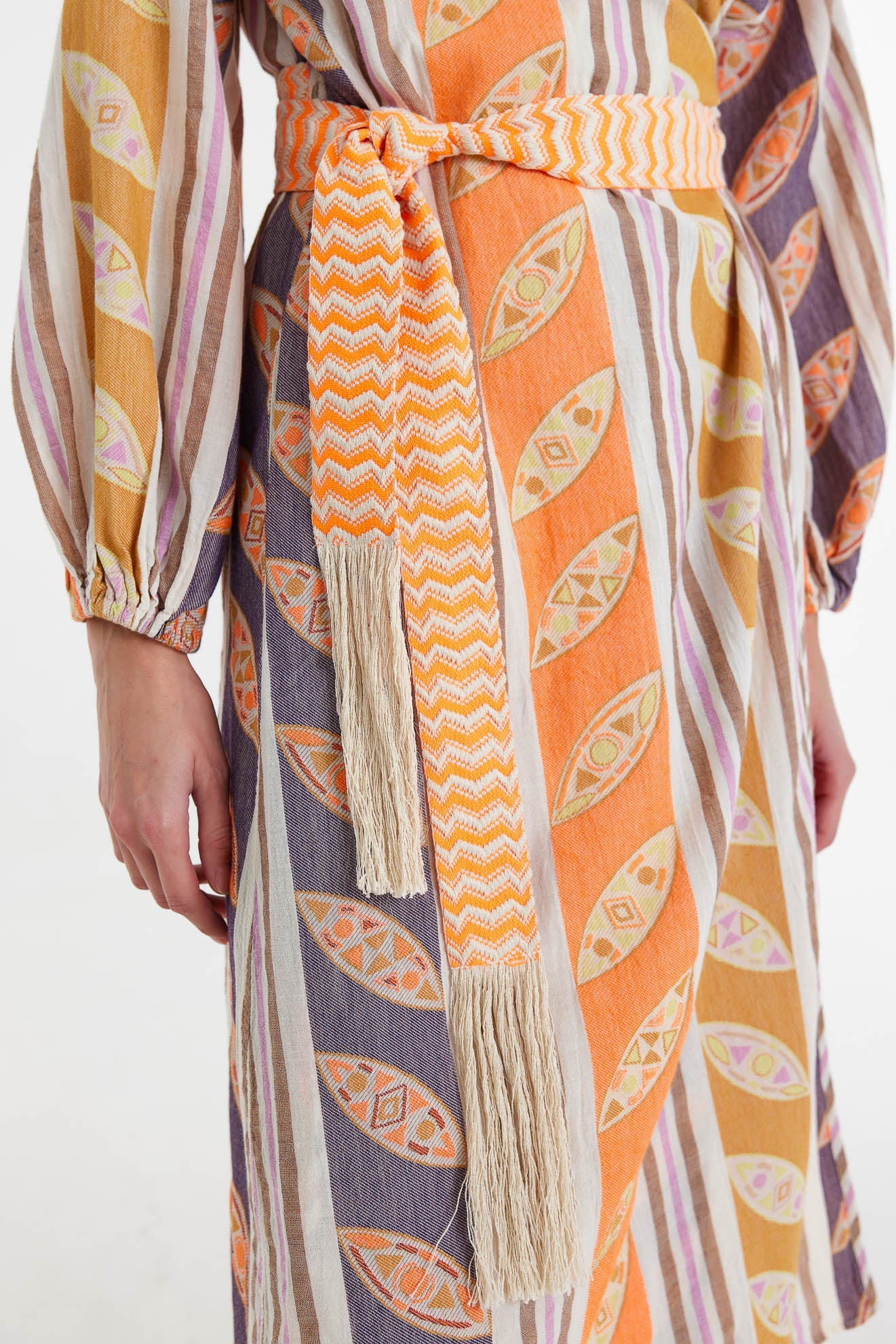 Devotion Thetis Dress - Orange / Lila - RUM Amsterdam