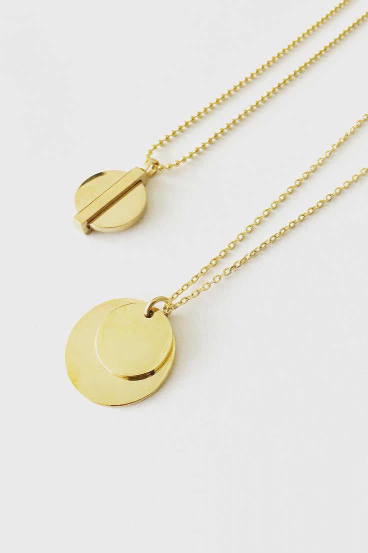 Bandhu Double Coin Necklace - Gold - RUM Amsterdam