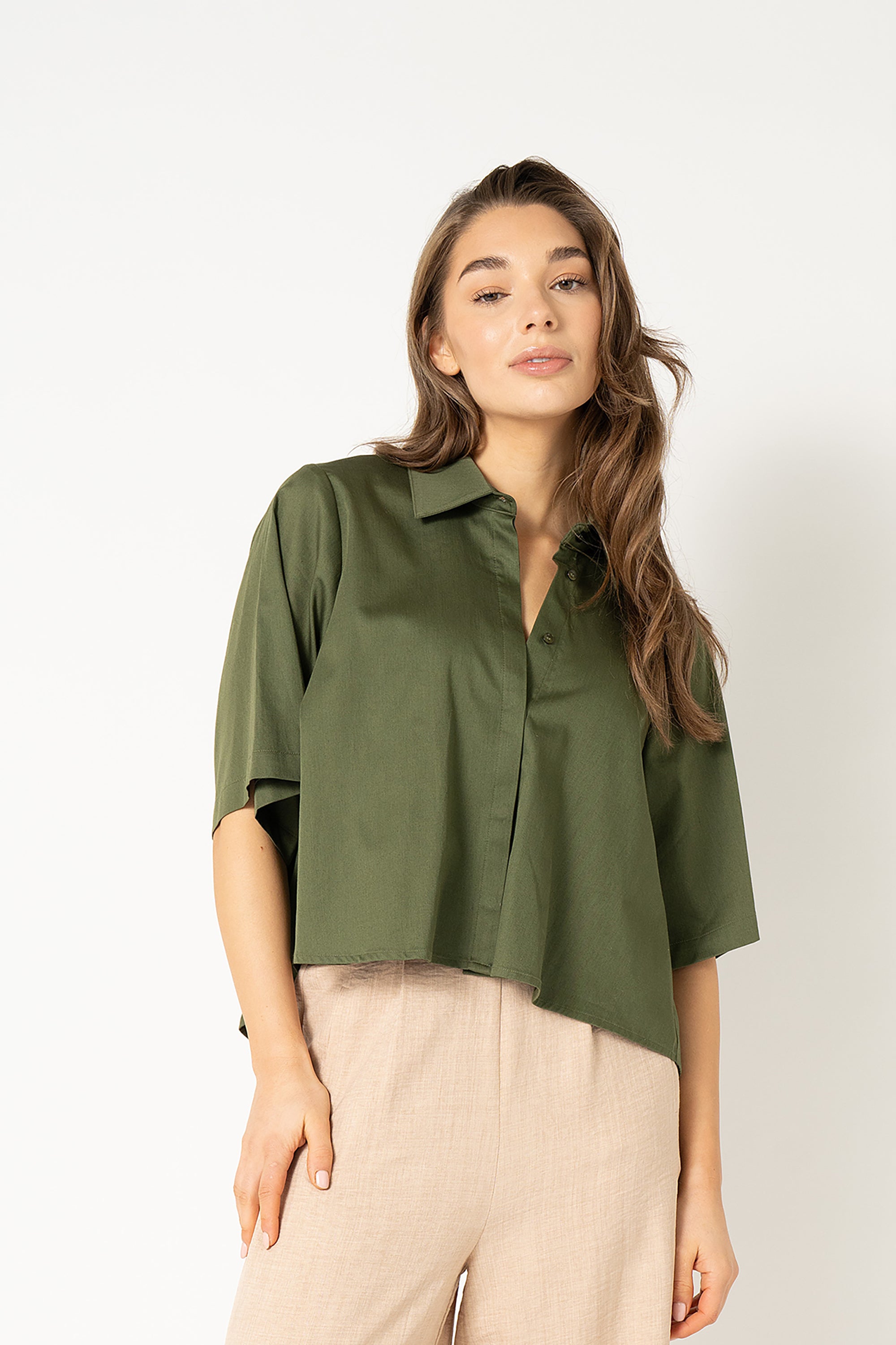 Alijah Blouse - Army Green