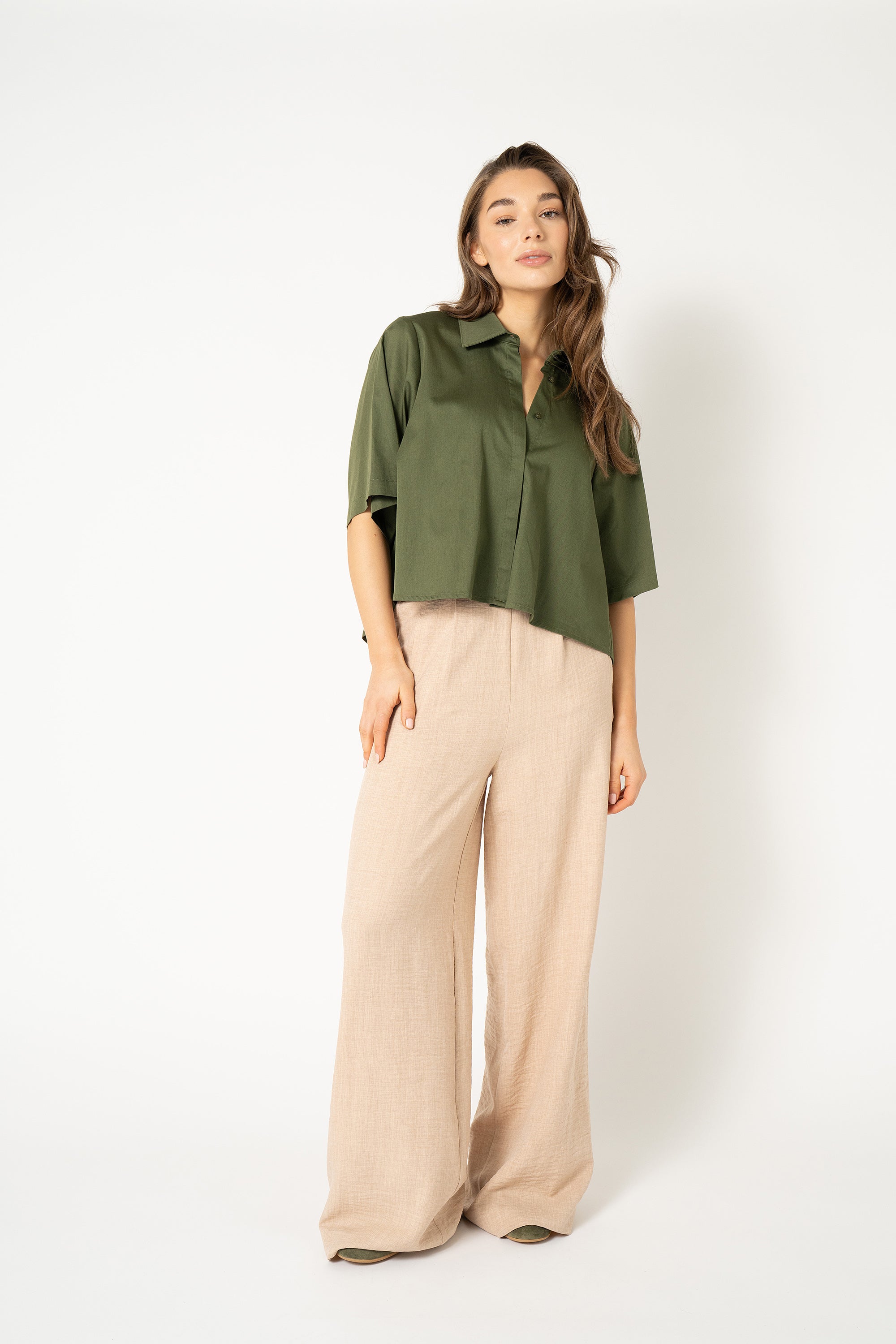 Alijah Blouse - Army Green