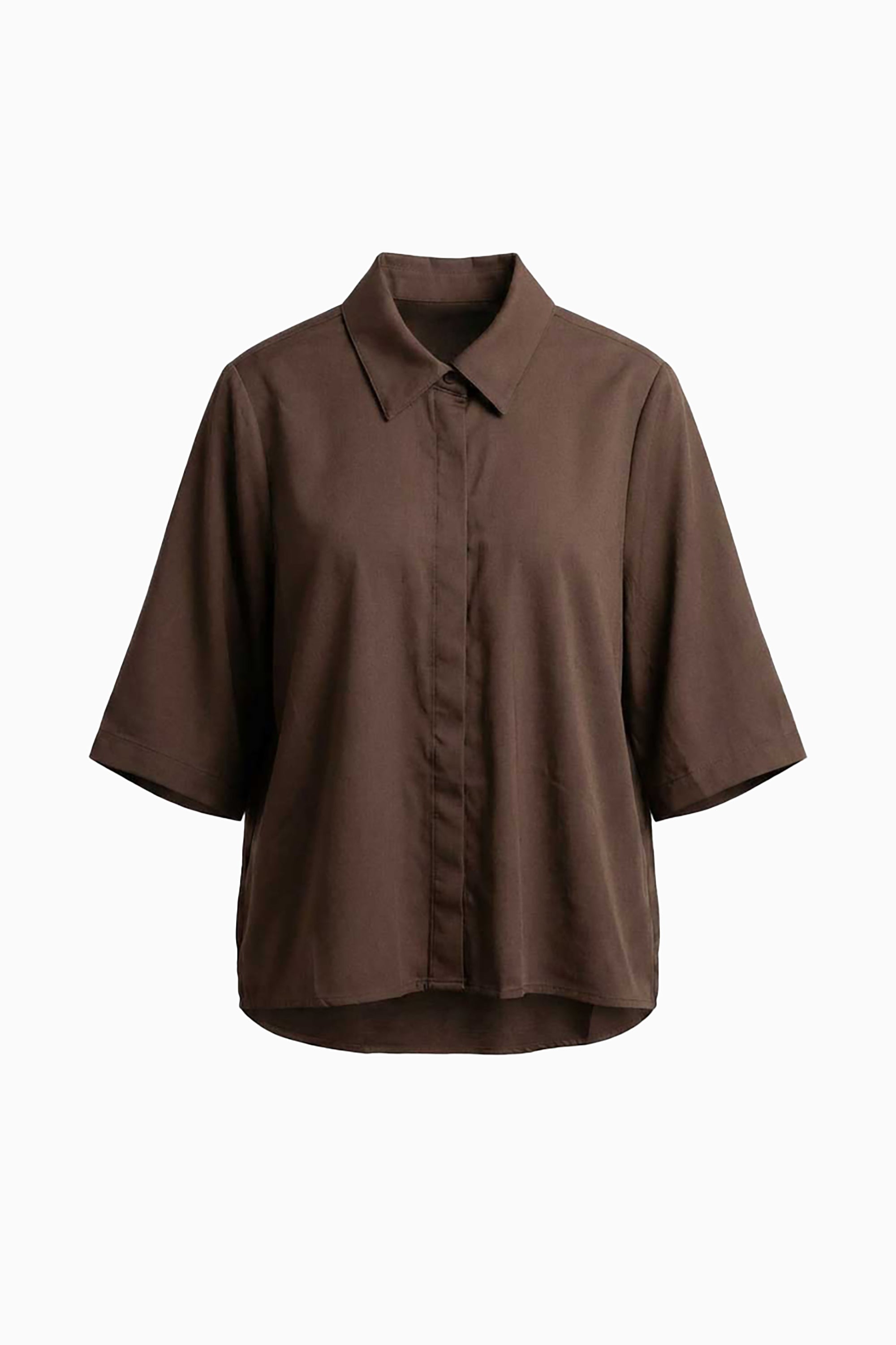 Alijah Blouse - Warm Brown