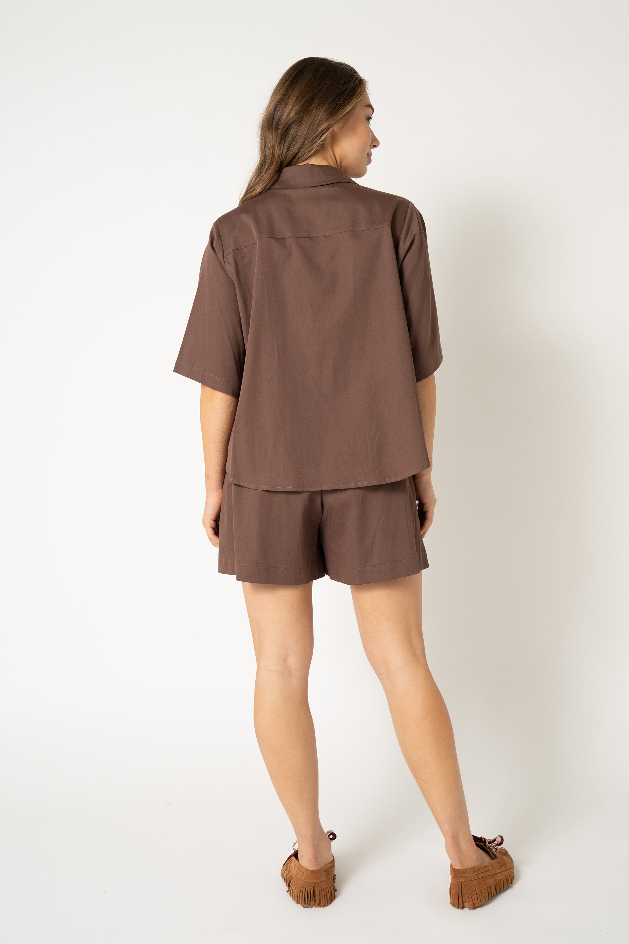 Alijah Blouse - Warm Brown