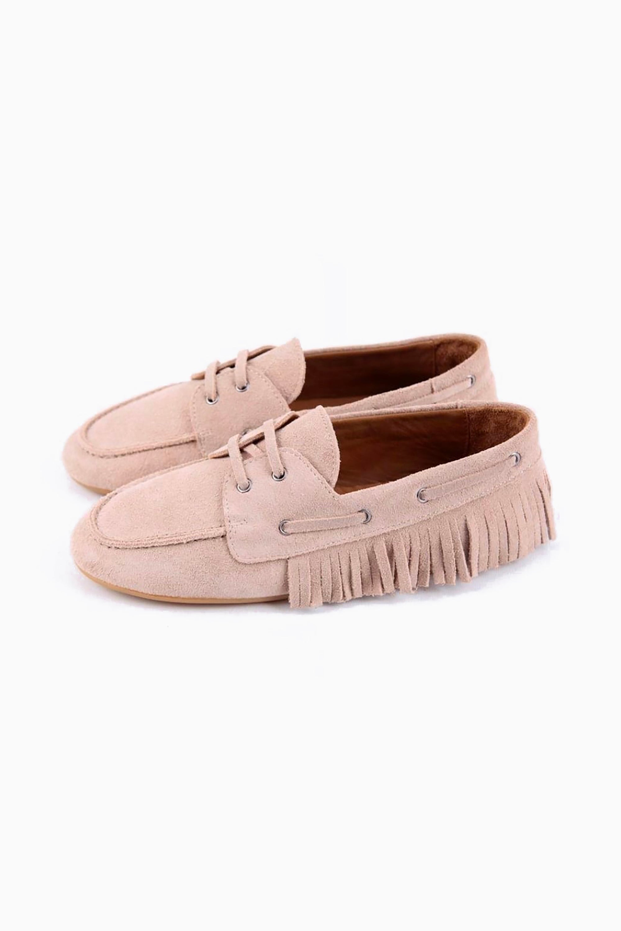 Ashwiyaa Loafer - Creme Robert Suede