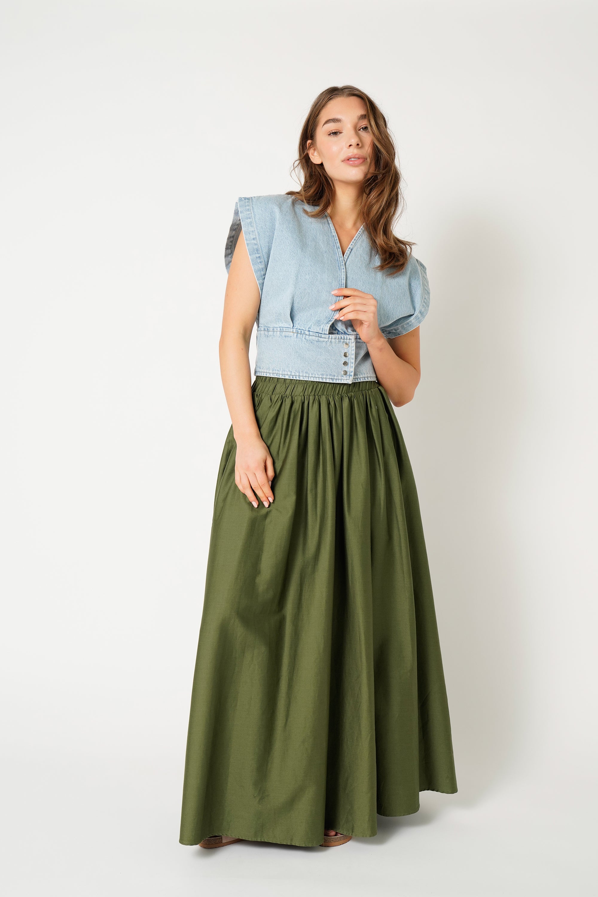 Aylin Skirt - Army Green