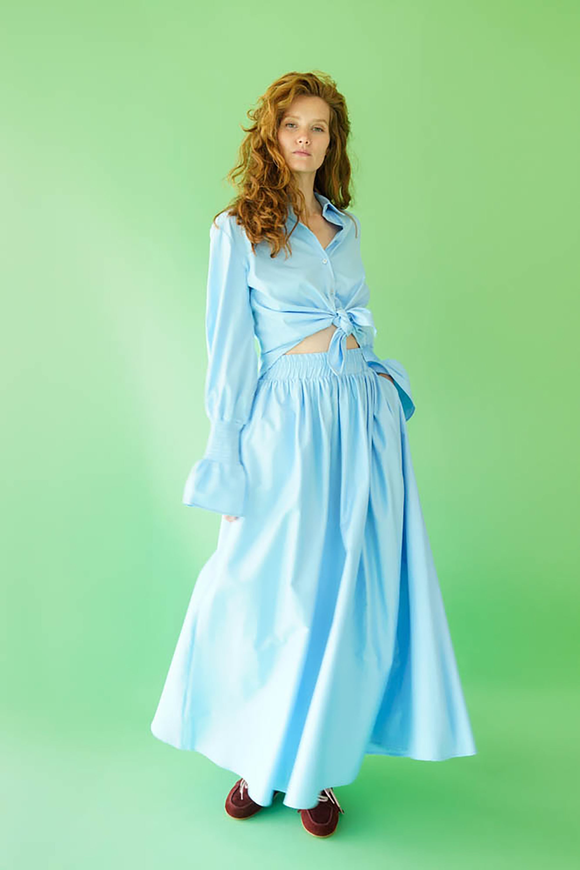 Aylin Skirt - Light Denim Blue