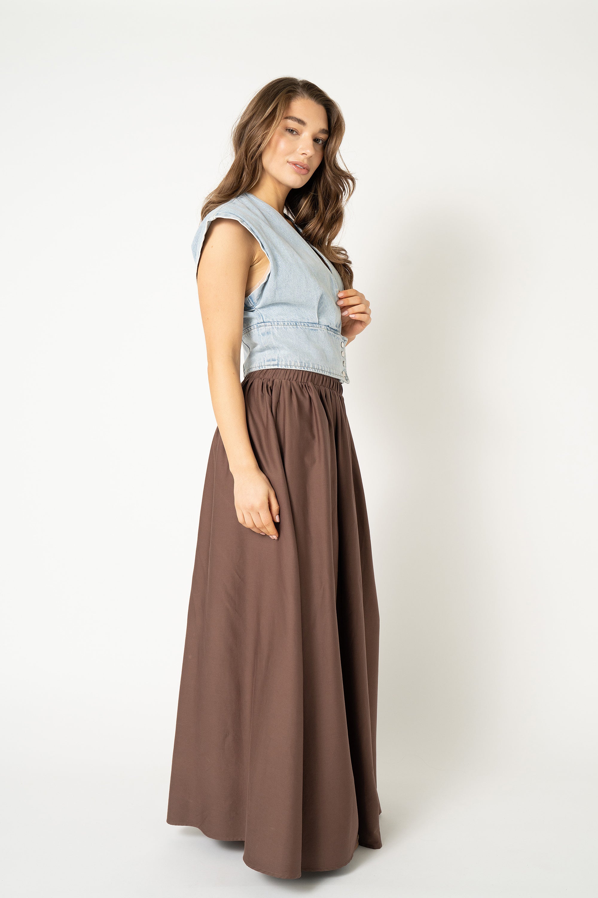 Aylin Skirt - Warm Brown