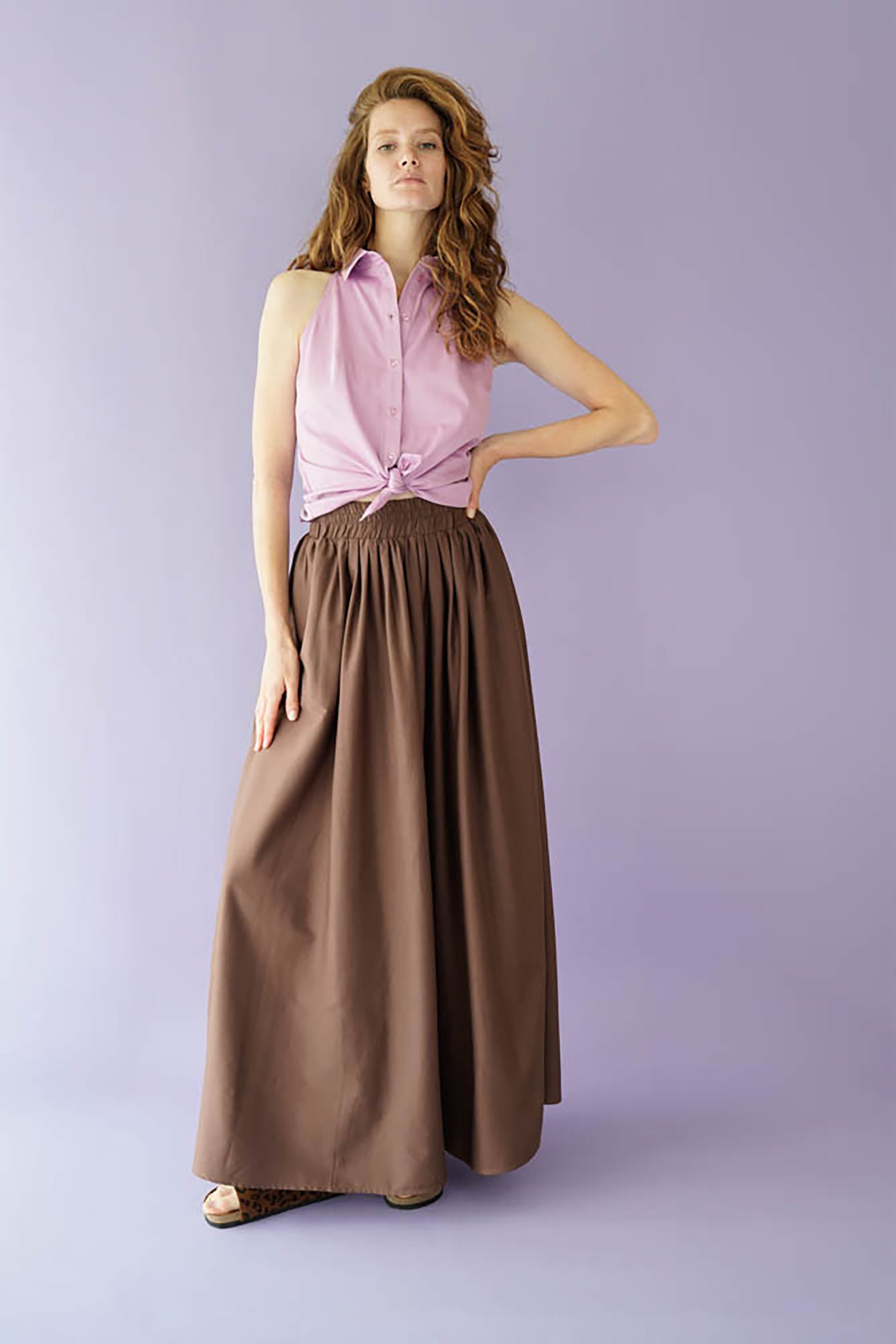 Aylin Skirt - Warm Brown