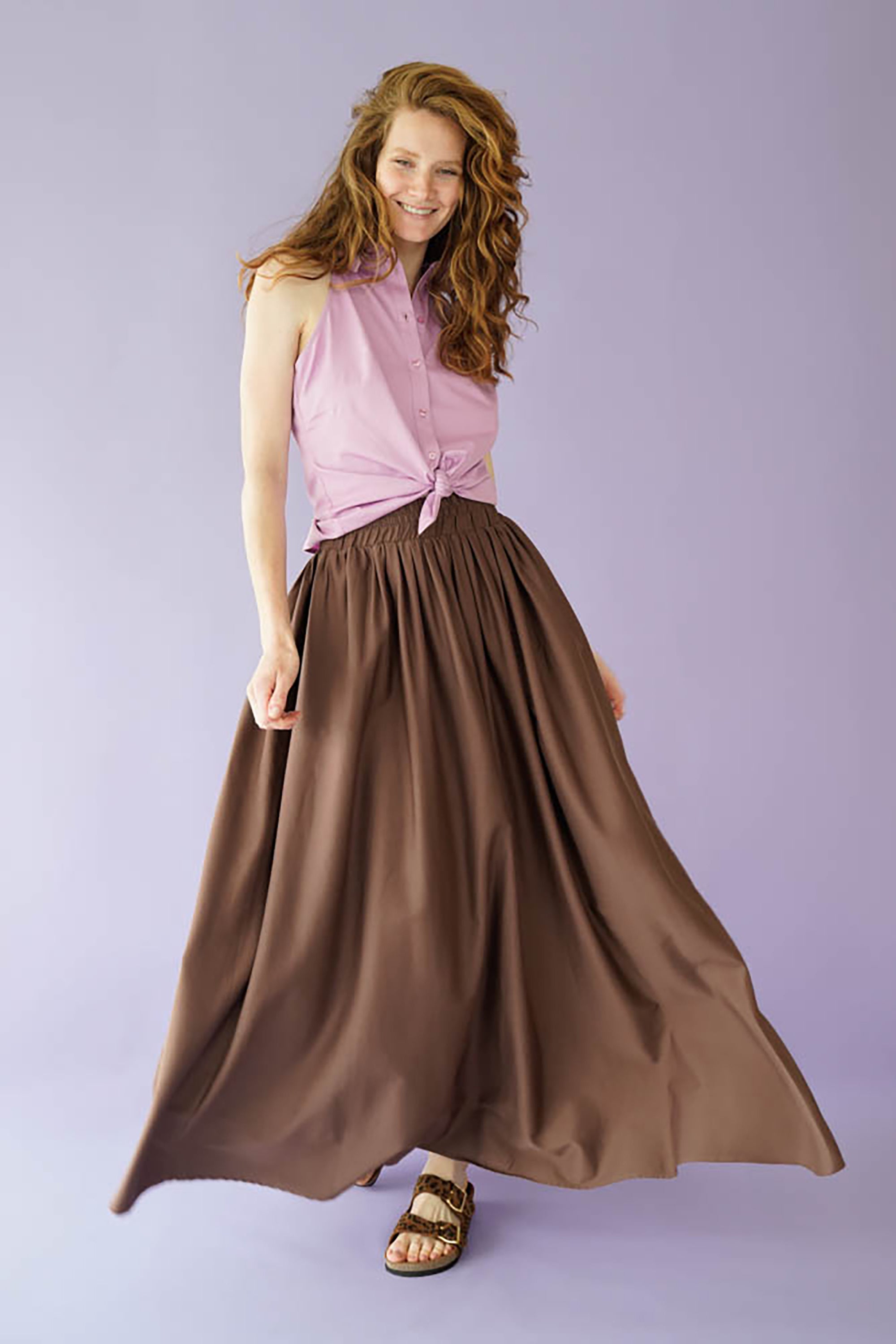 Aylin Skirt - Warm Brown