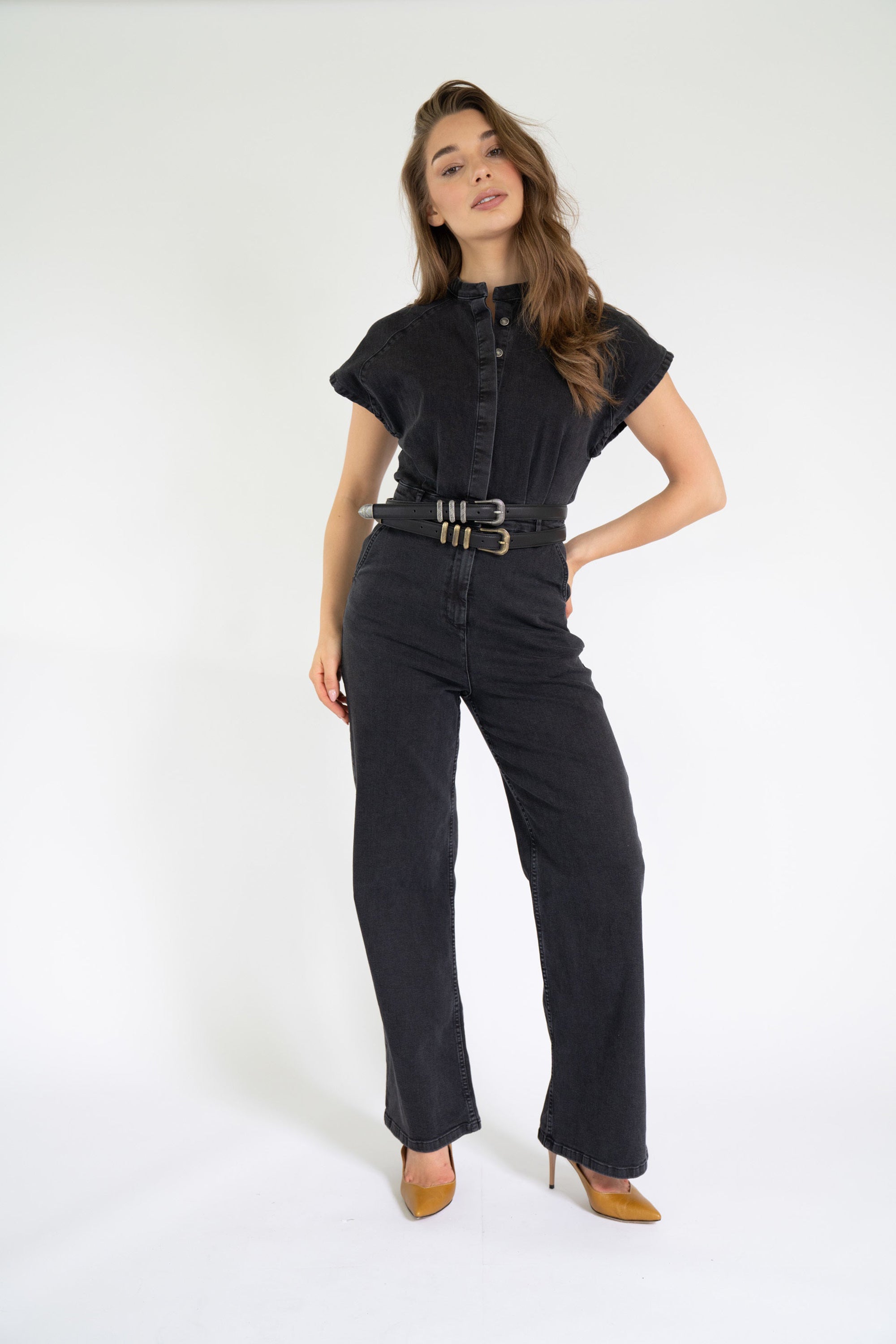 Haley Jumpsuit Denim - Black