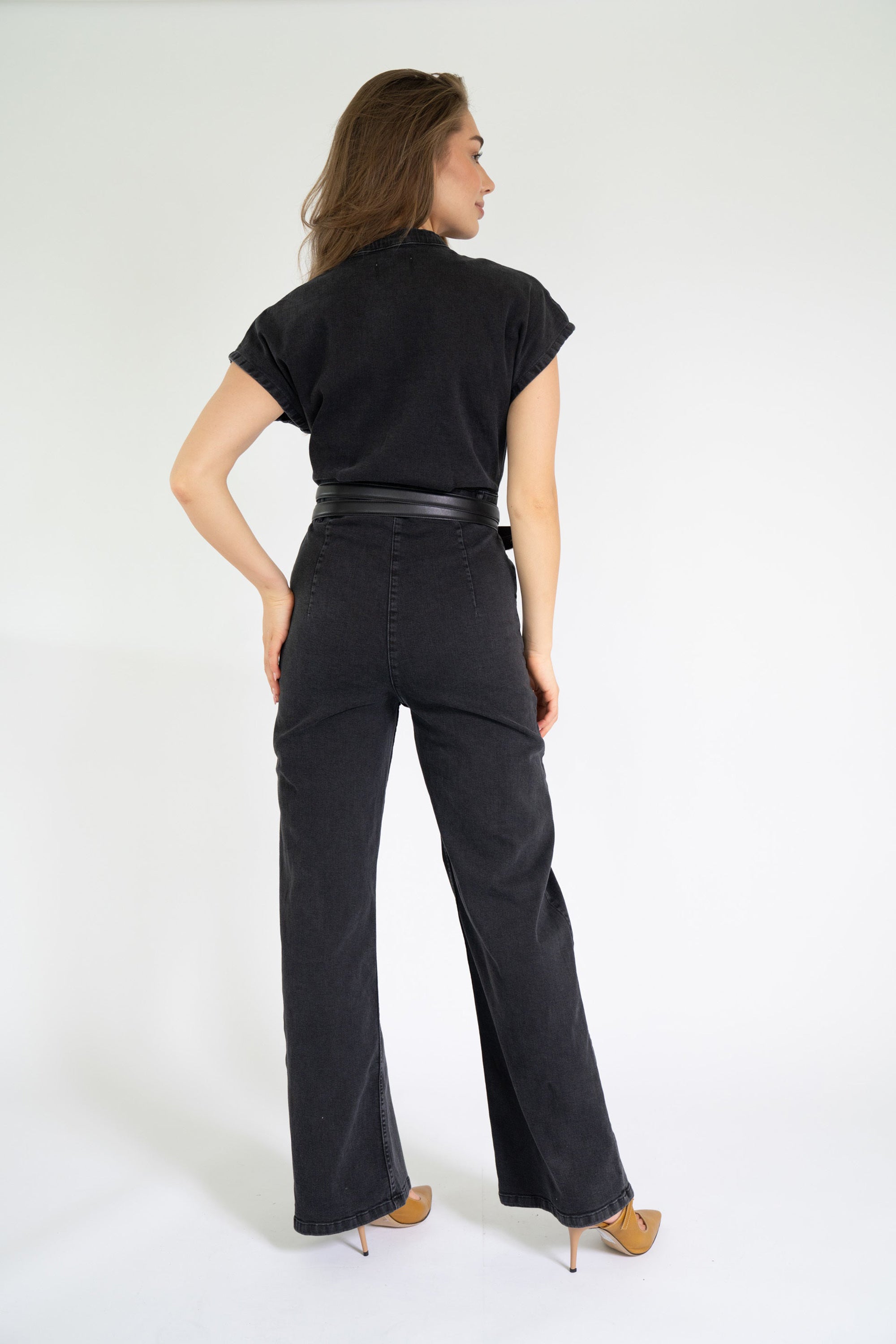 Haley Jumpsuit Denim - Black