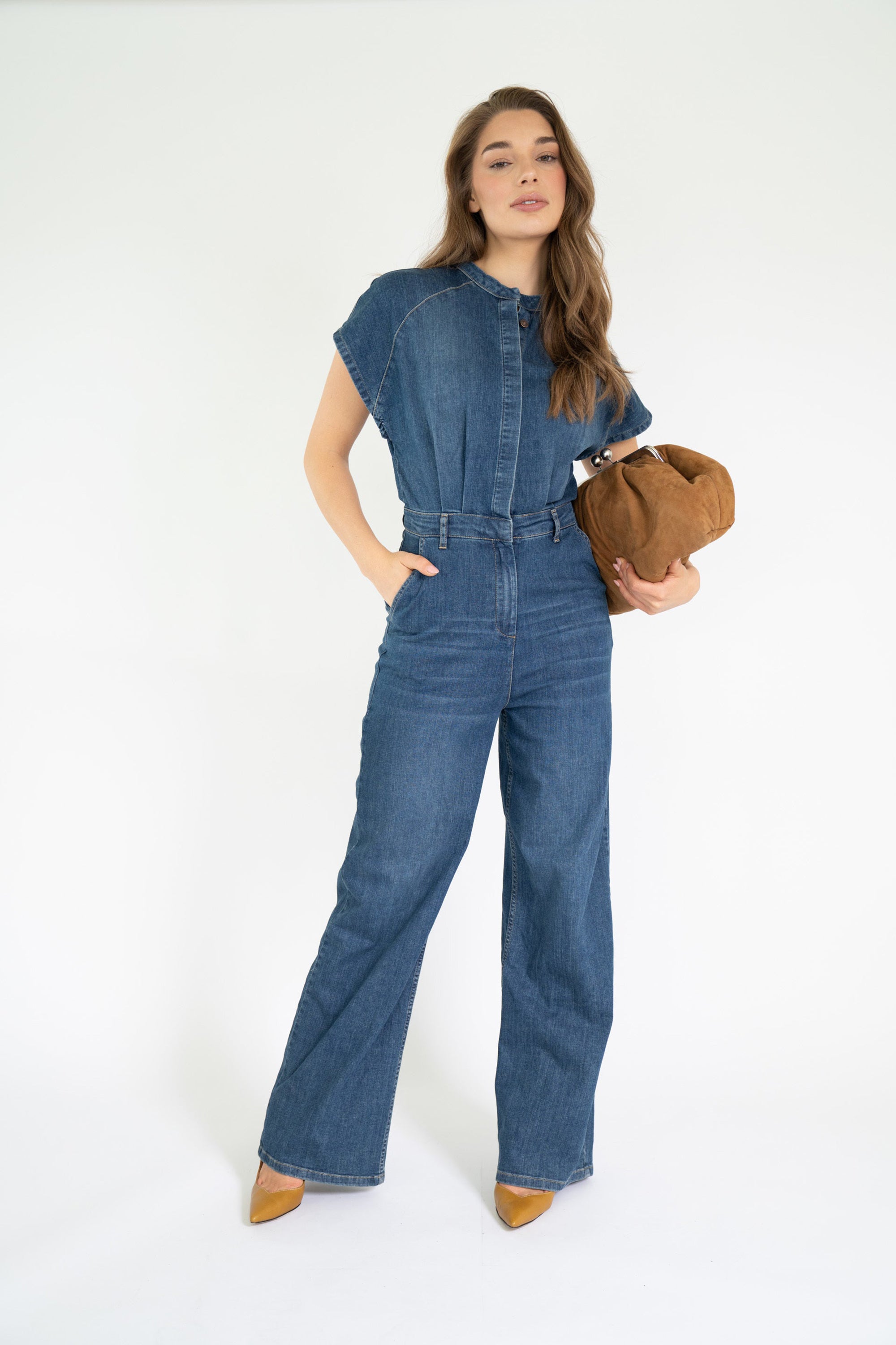 Haley Jumpsuit Denim - Blue