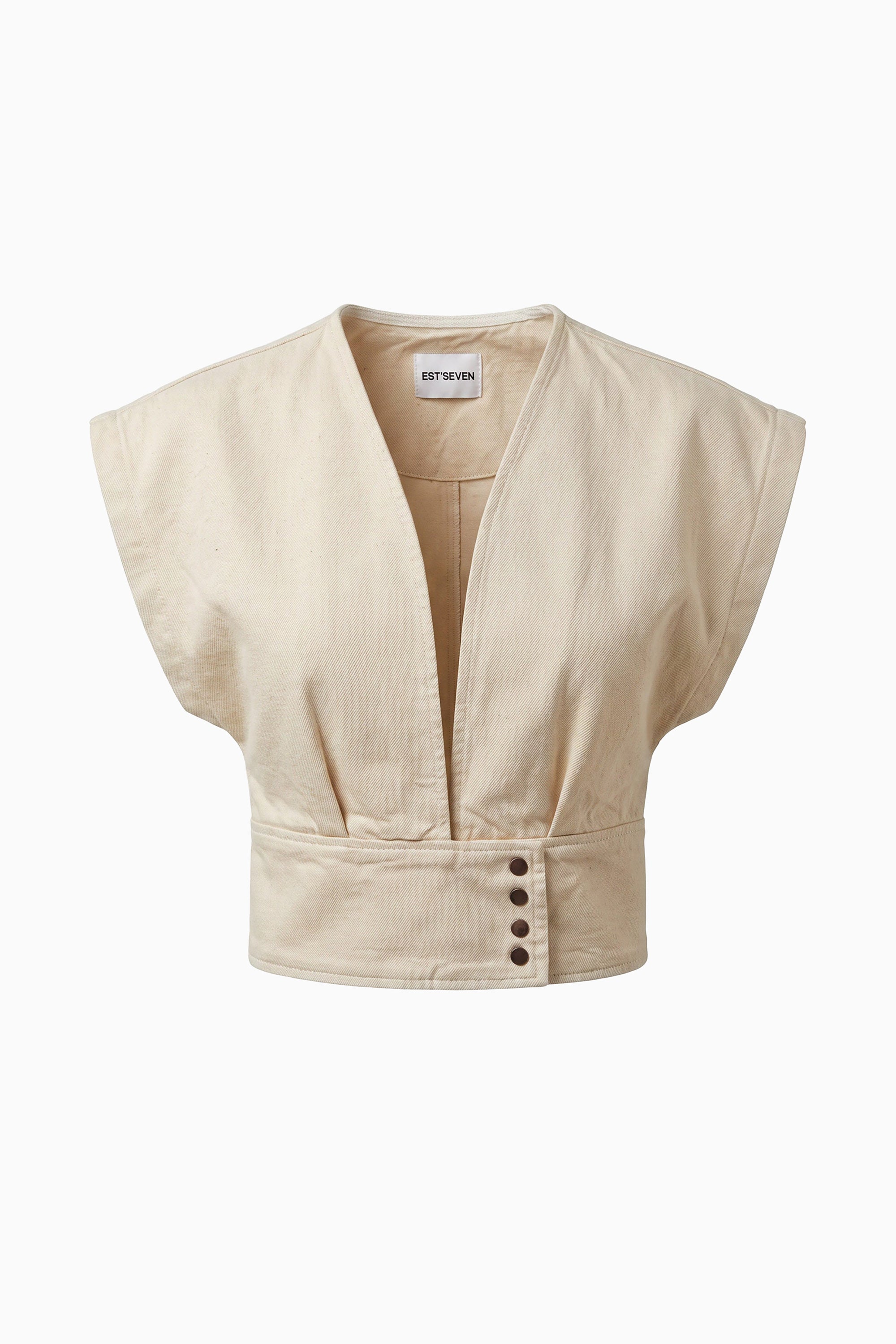 Pfeiffer Denim Top - Beige