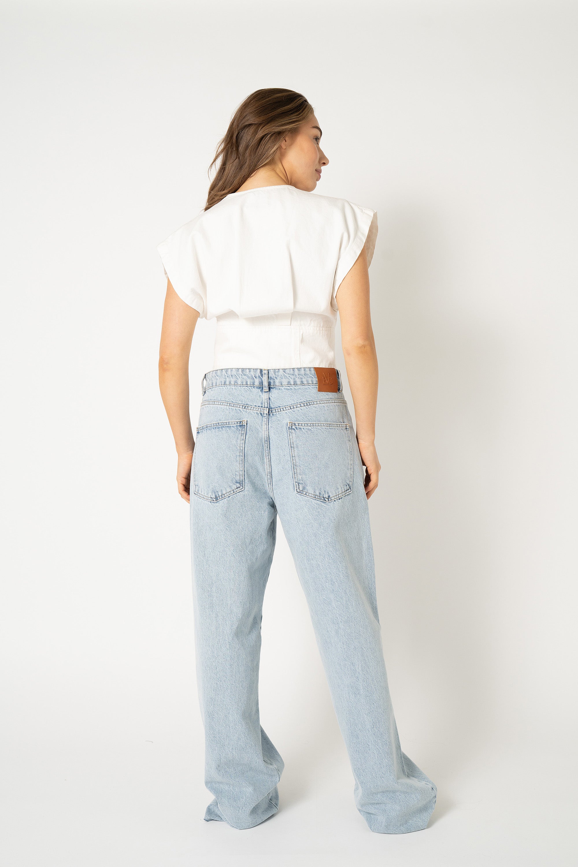 Pfeiffer Denim Top - White