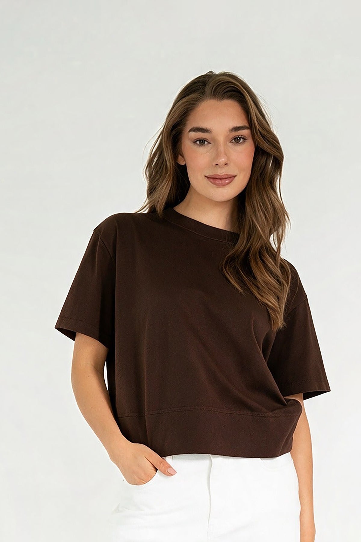 Sasacha Top - Dark Brown