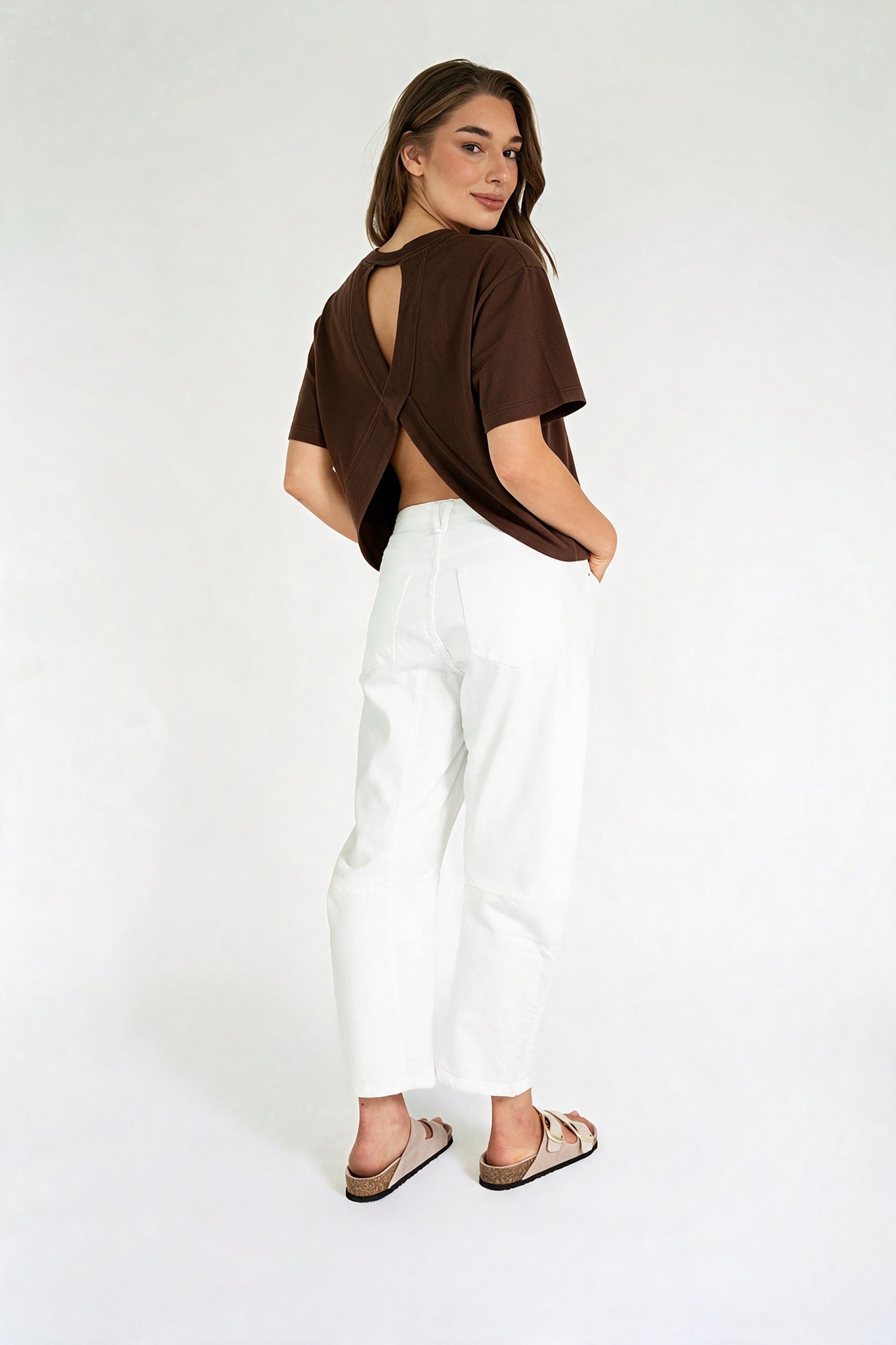 Sasacha Top - Dark Brown