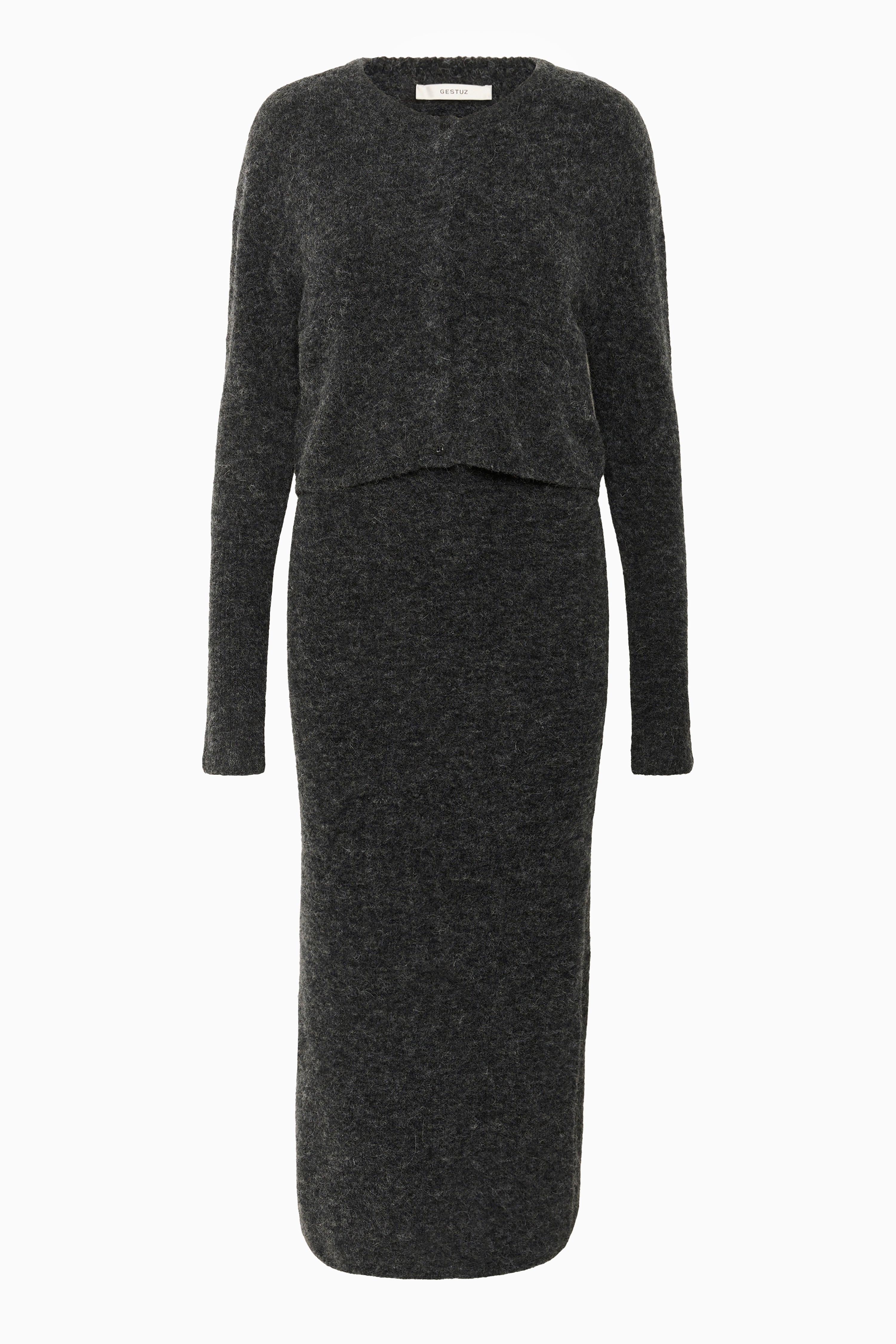 Alpha Twin Set Dress - Charcoal Melange