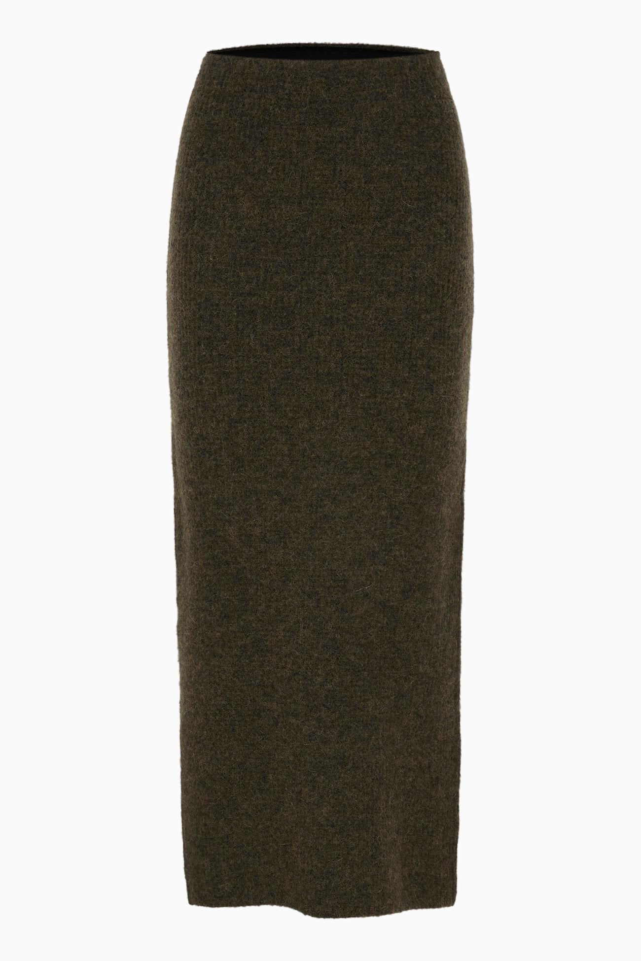  Alpha Long Skirt - Olive Melange - RUM Amsterdam