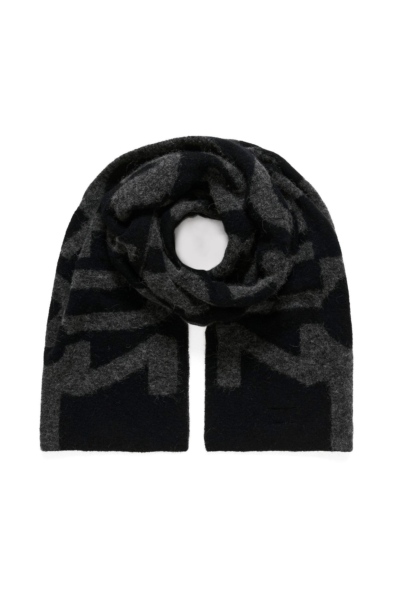 Gestuz Alpha Scarf - Charcoal Melange - RUM Amsterdam