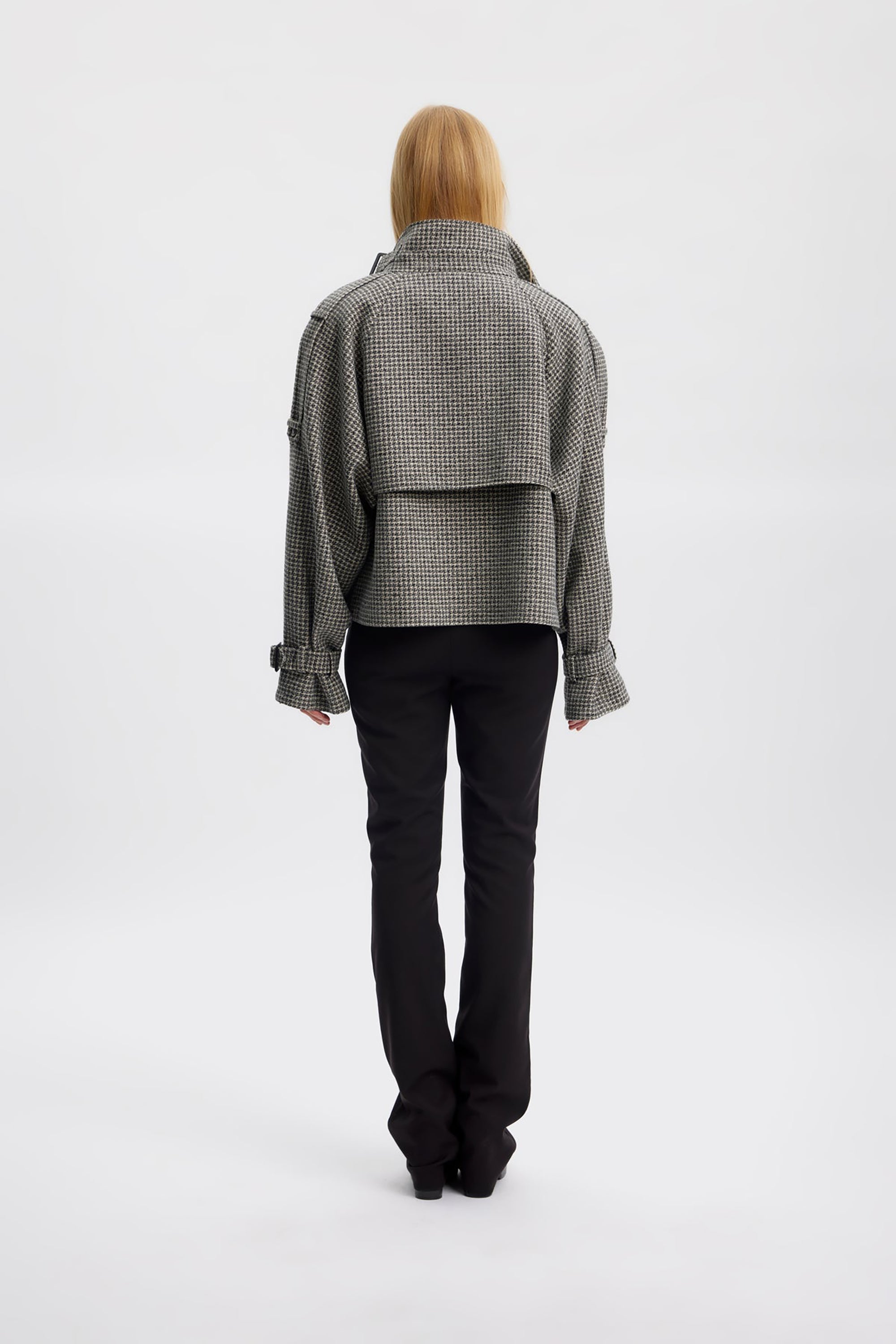 Avic Jacket - Black / White Houndstooth