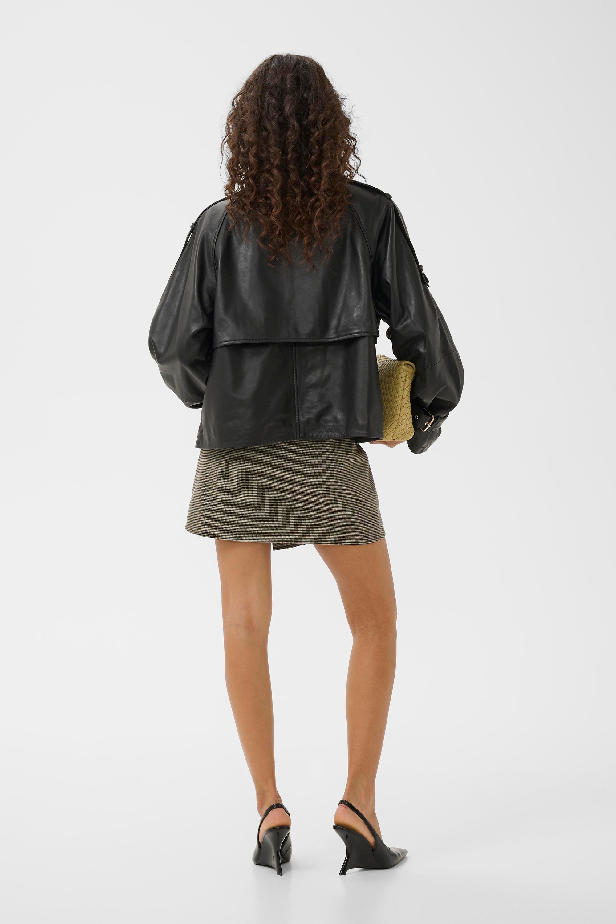 Avic Leather Jacket - Black