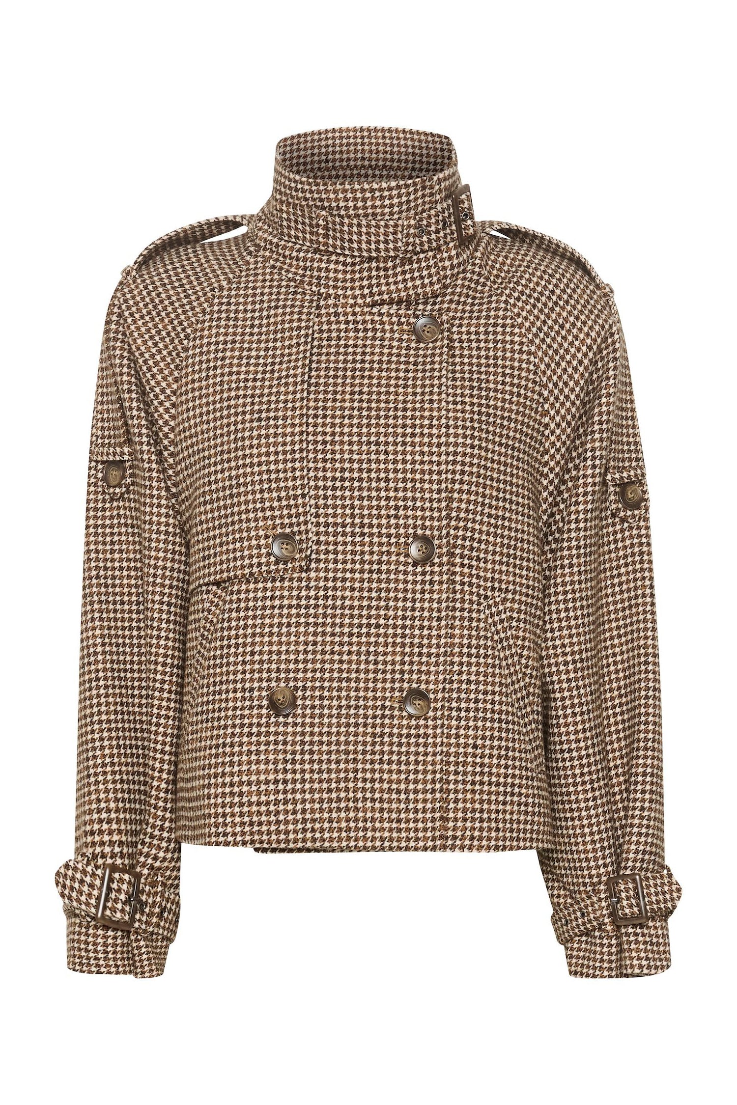  Avic Jacket - Brown/Black Houndstooth - RUM Amsterdam