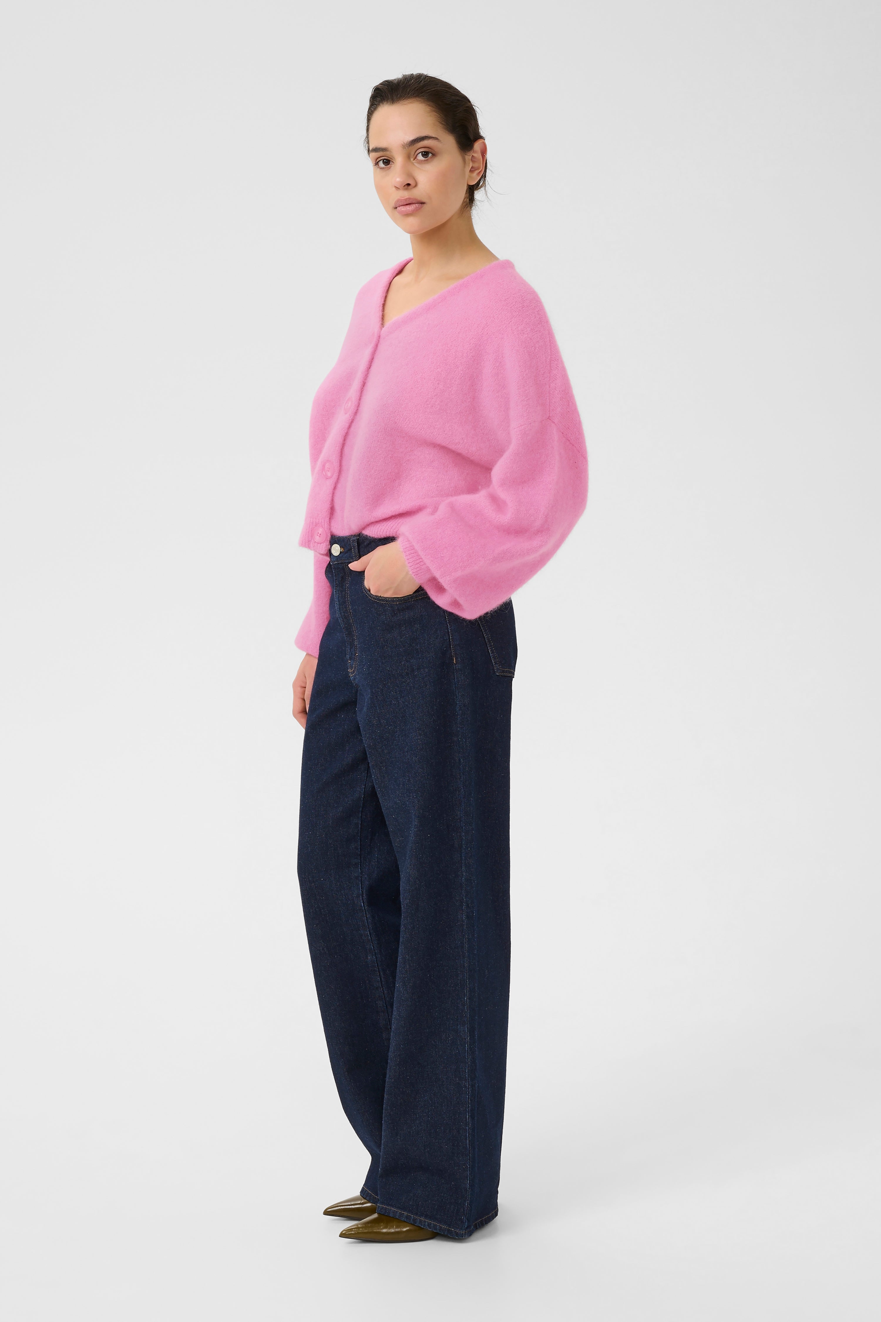 Debbie Cardigan - Begonia Melange