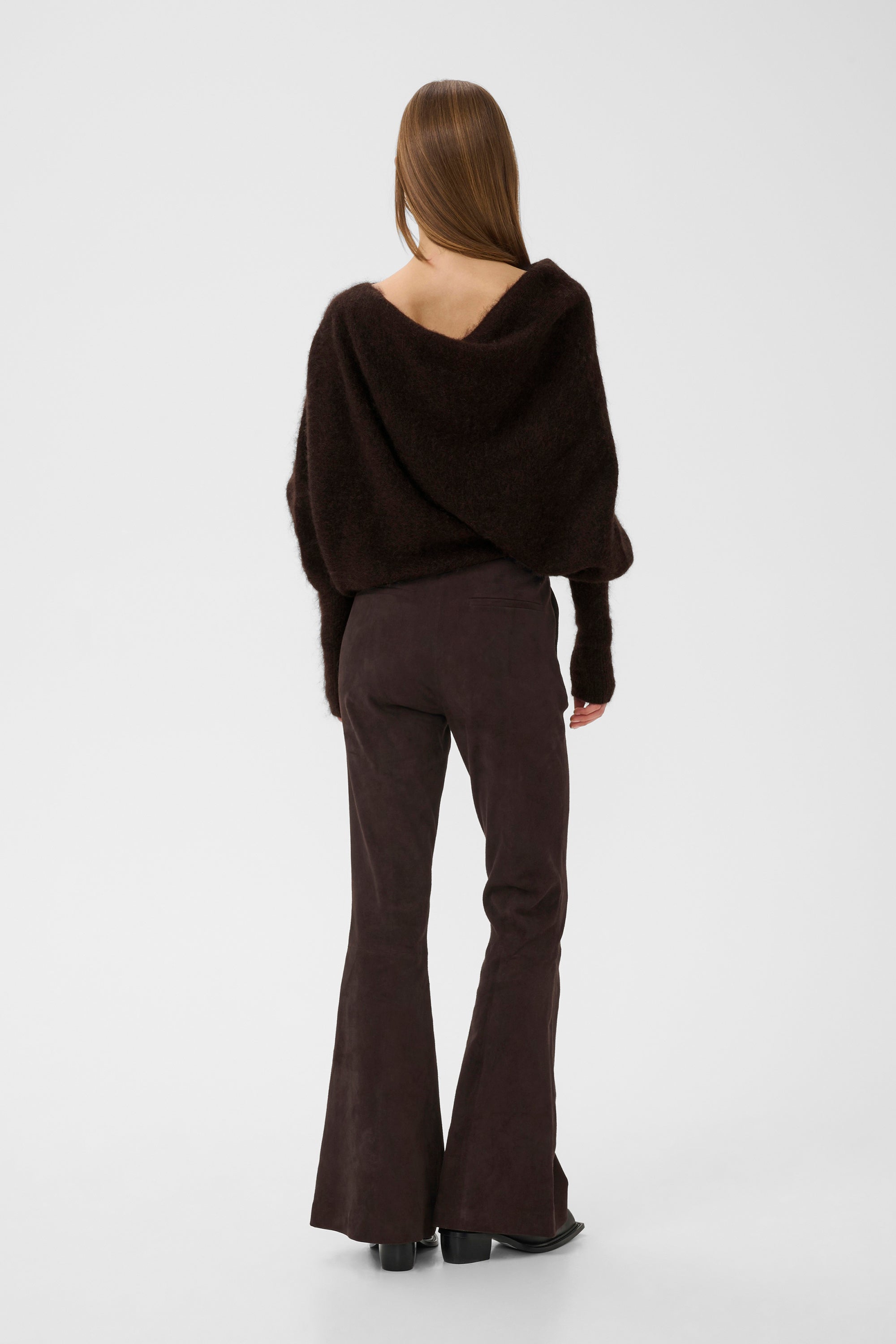 Debbie Drape Pullover - Ganache Melange