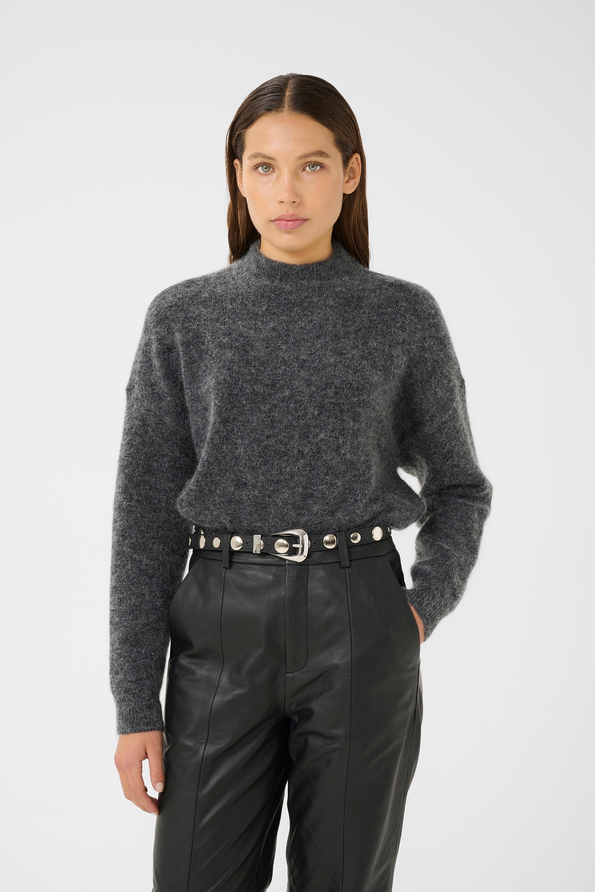 Debbie Pullover - Charcoal Melange