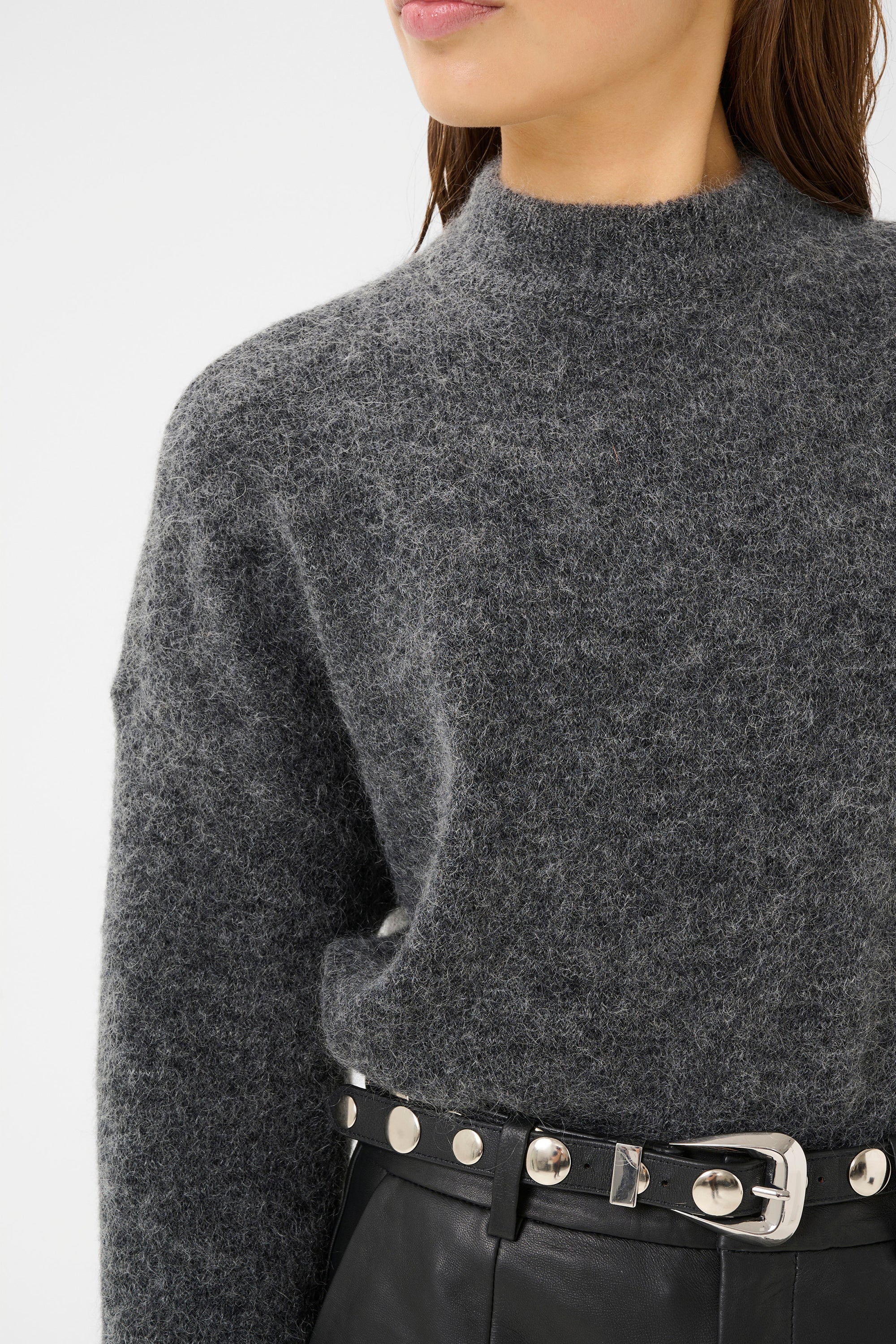 Debbie Pullover - Charcoal Melange