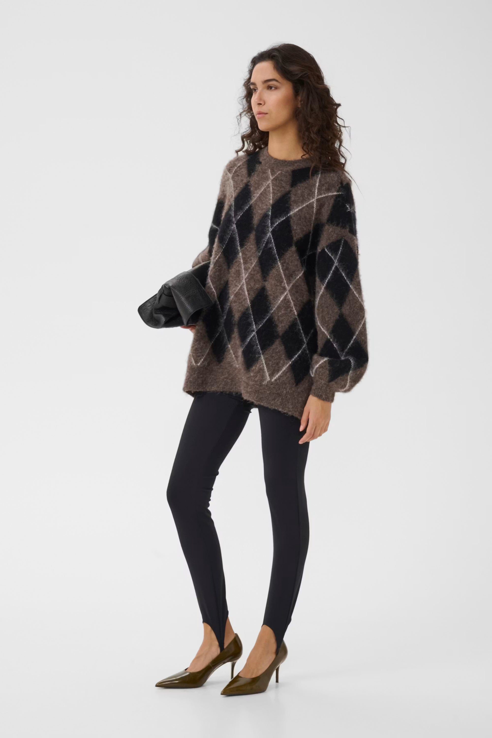 Lyrose Strap Leggings - Black