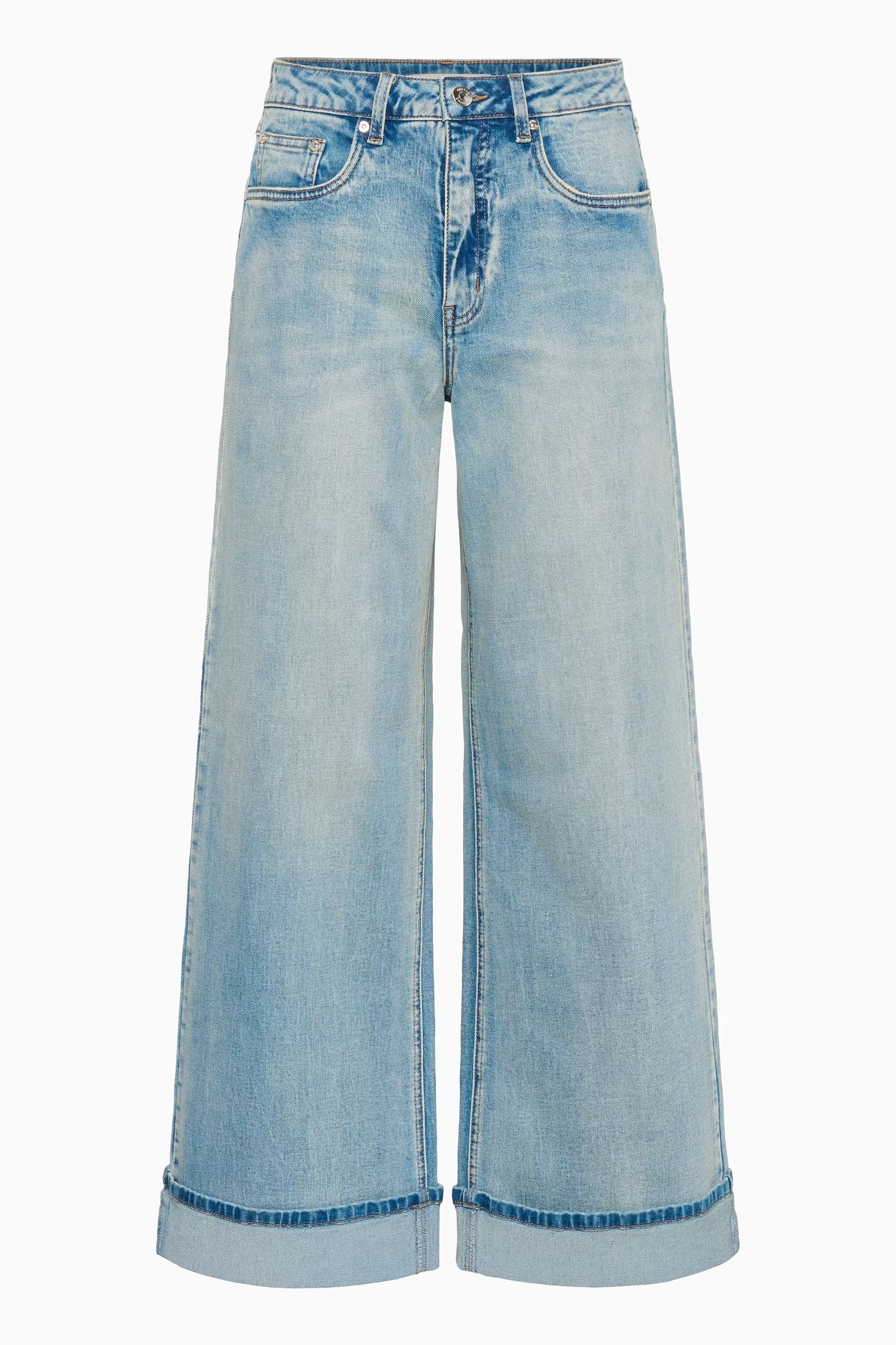 Sara Wide Jeans - Washed Blue