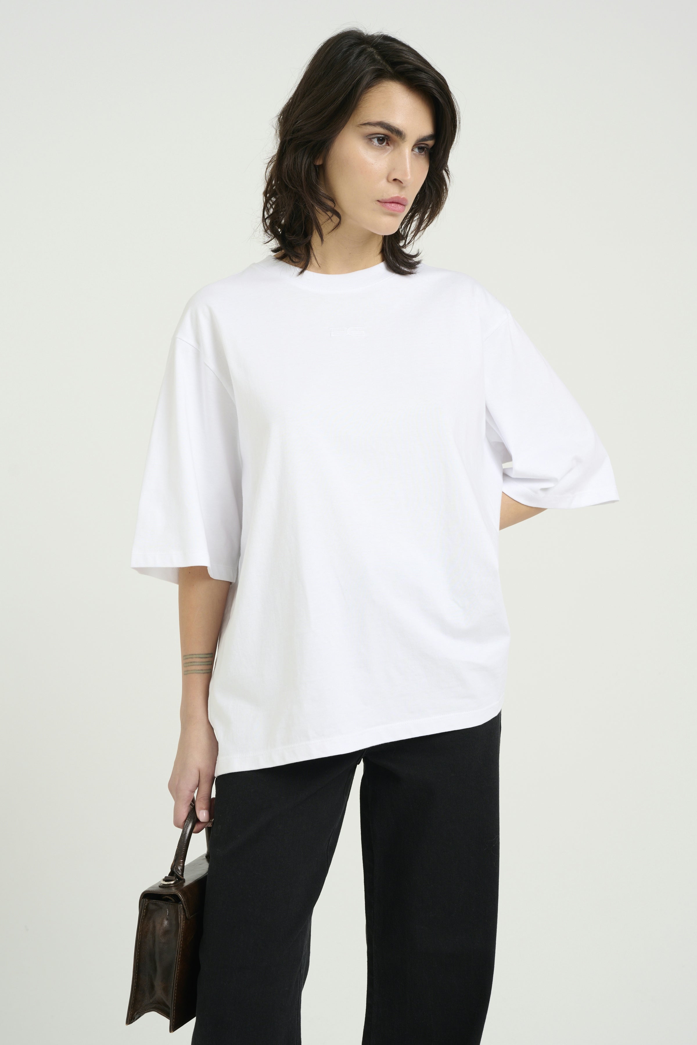 Simma EMB Tee - Bright White