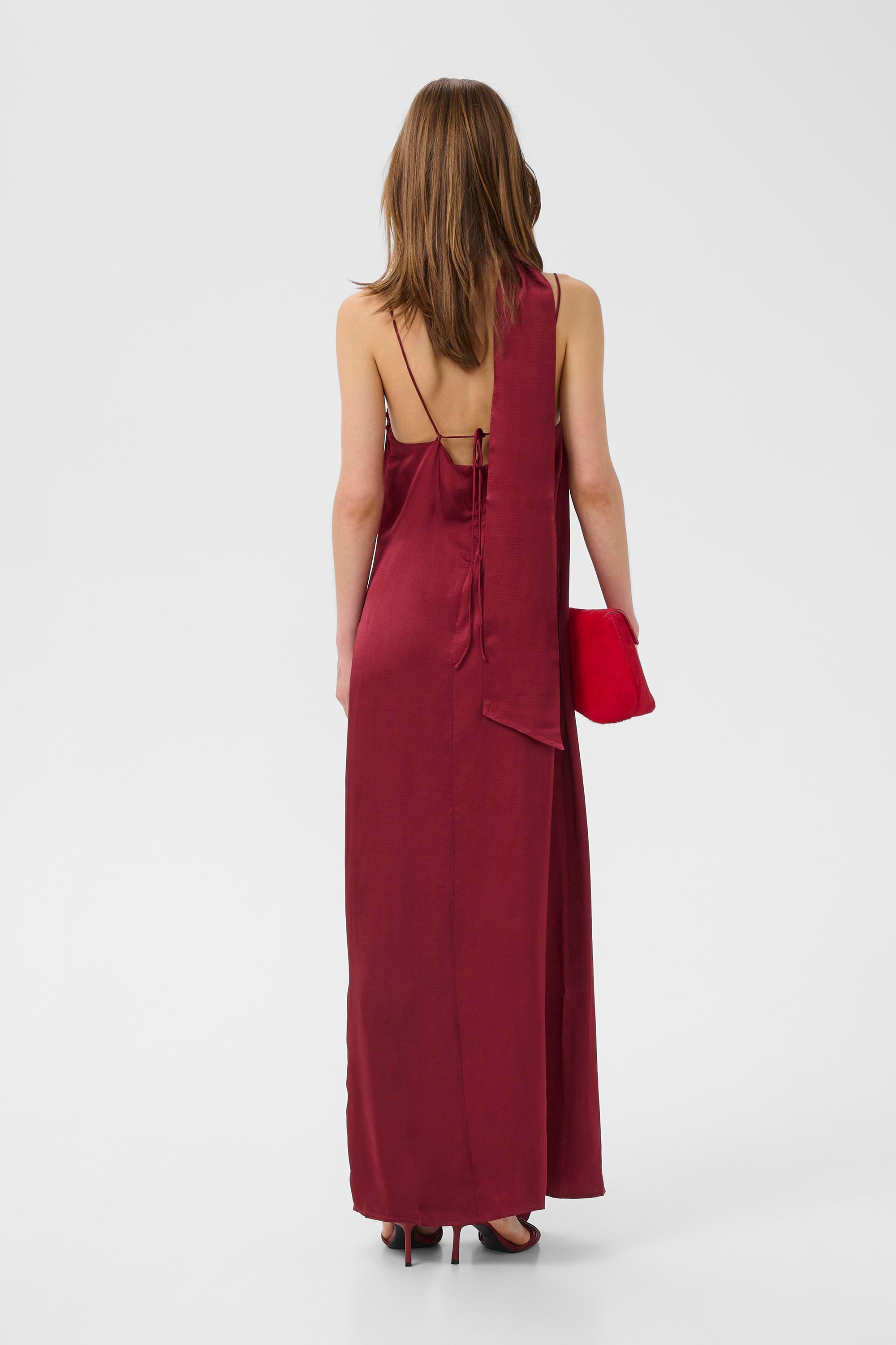 Sirwa Long Dress - Cabernet