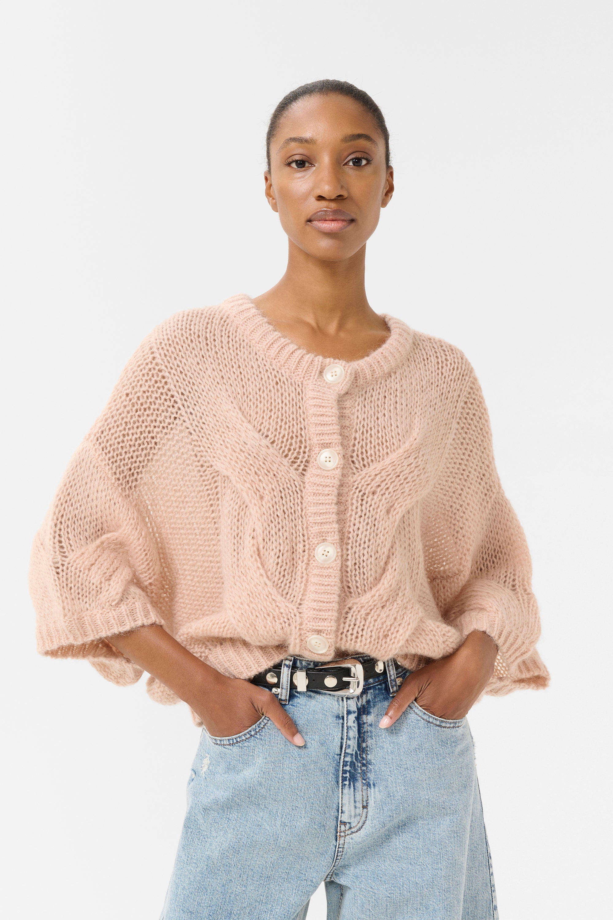 Zenia Cardigan - Rose Dust