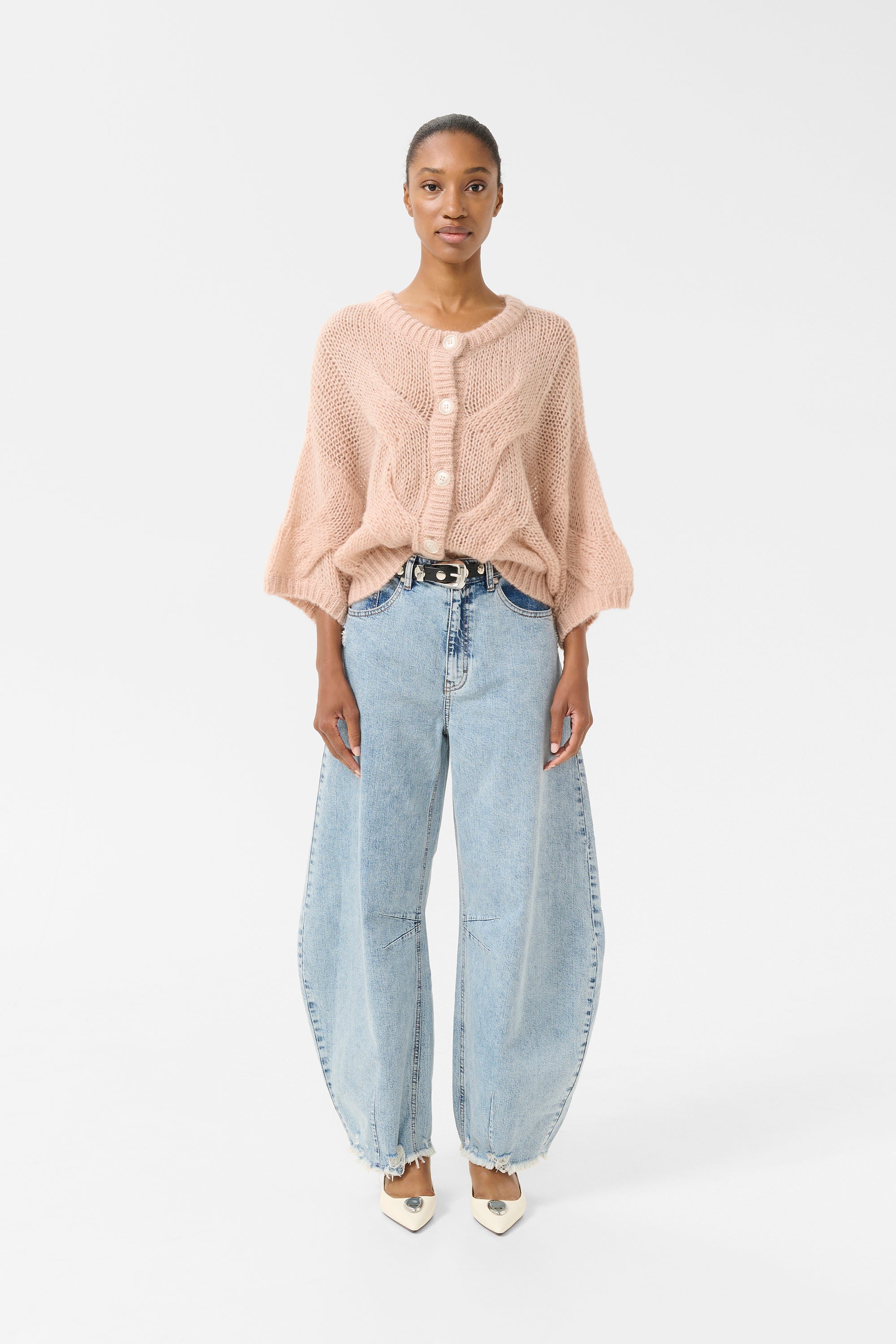 Zenia Cardigan - Rose Dust