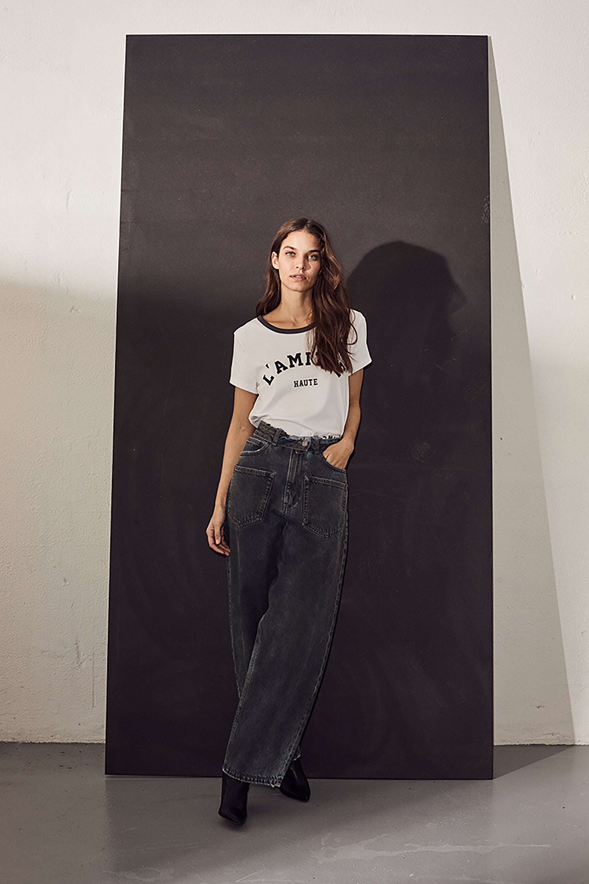 Flip Waist Pocket Tall Jeans Black - Black