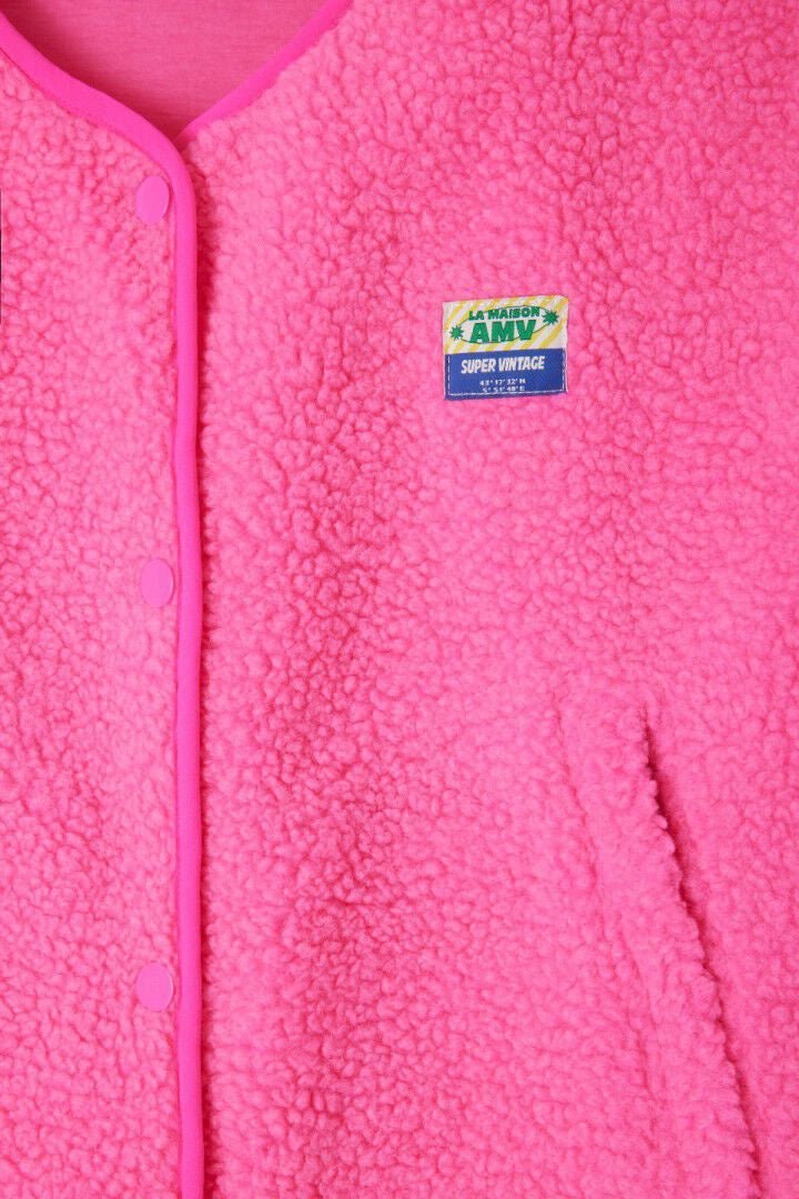 American Vintage Hoktown Gilet Pink Acid Melange RUM Amsterdam