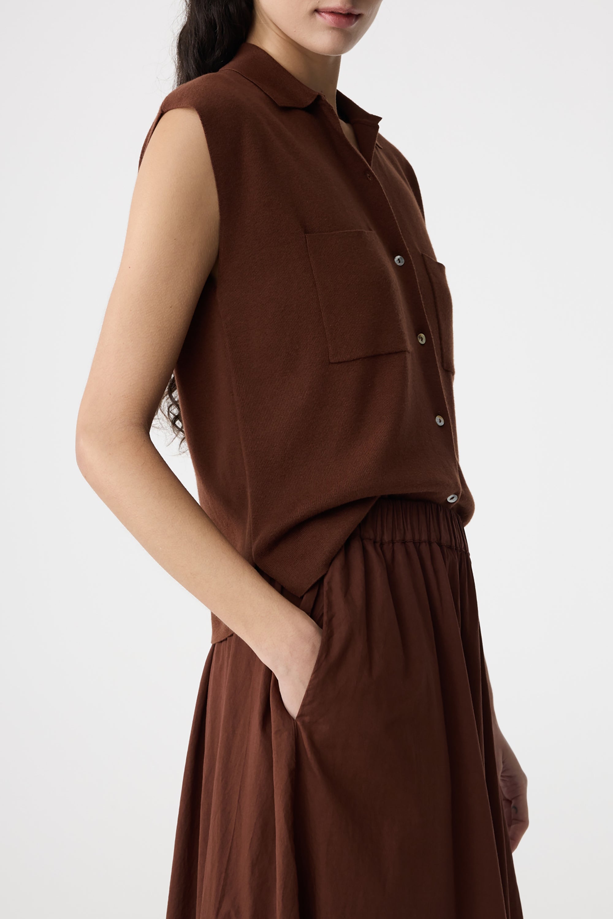 Cato Skirt - Mid Brown