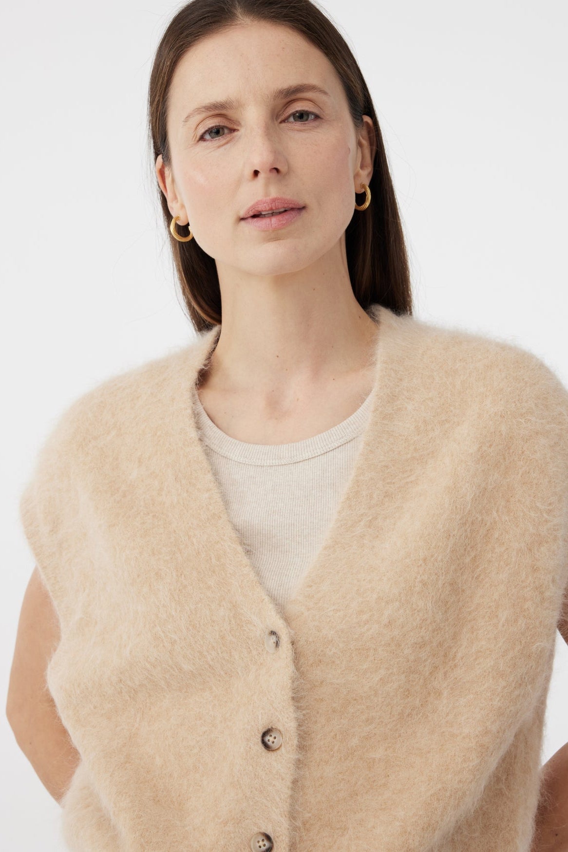 Knit-ted Constanze Cardigan - Sand