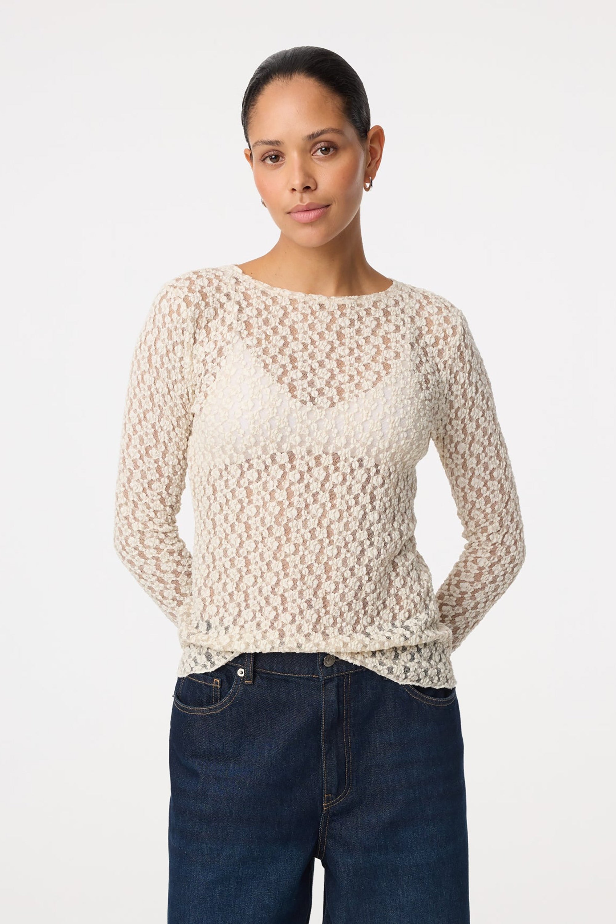 Lacey Top - Creme